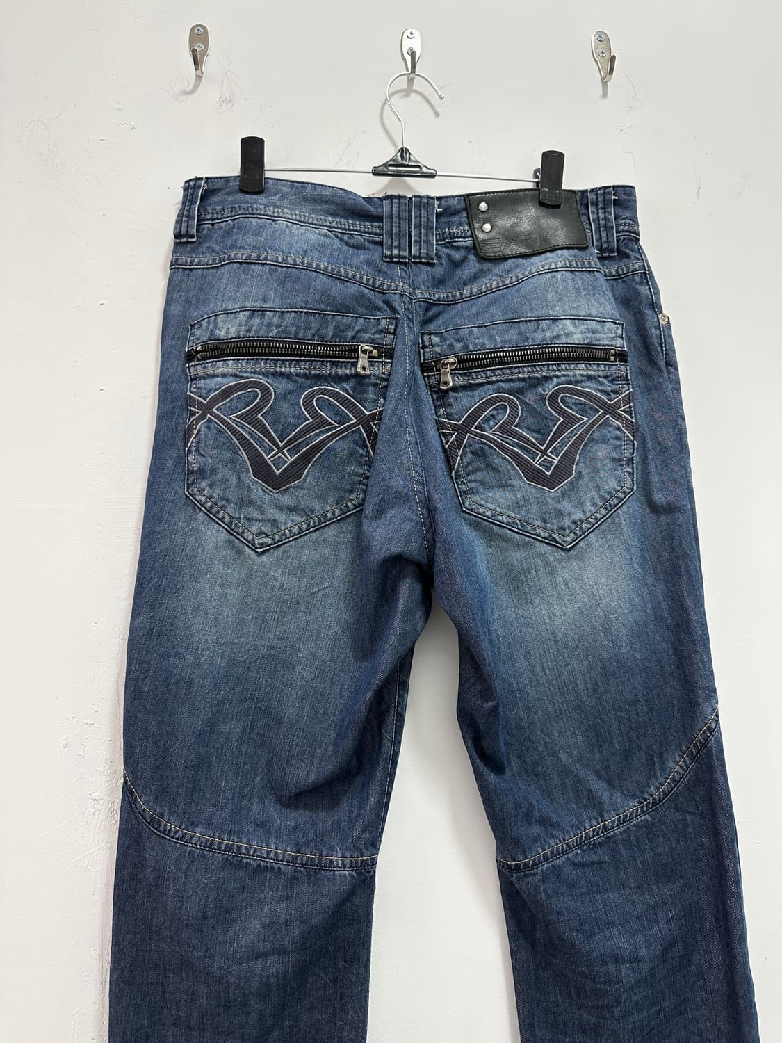 EXR back embroidery detail denim pants 상품이미지5