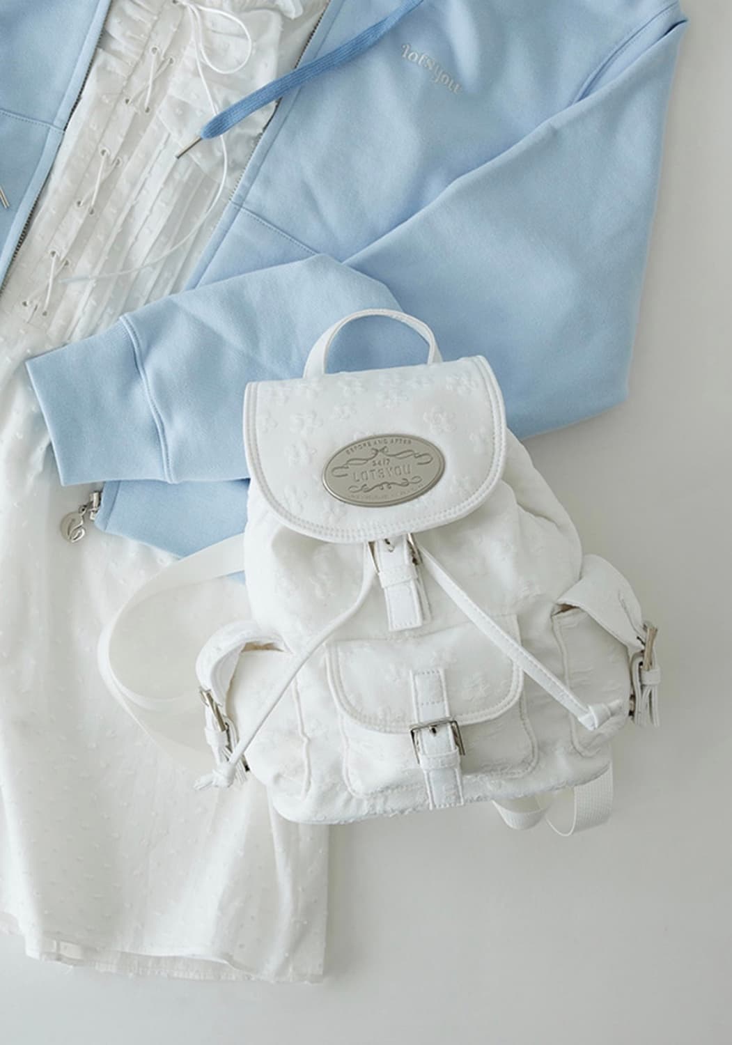 라츠유 백팩 화이트 상품이미지1