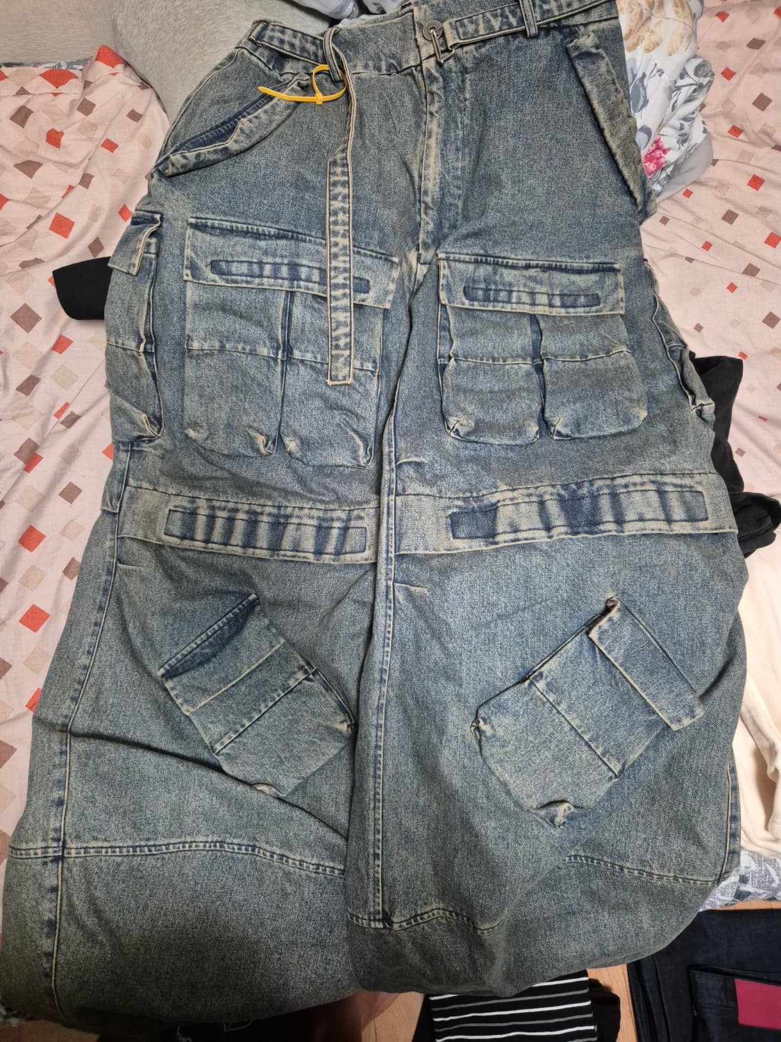 ourpas 아워파스 030 데님 카고 팬츠 상품이미지1