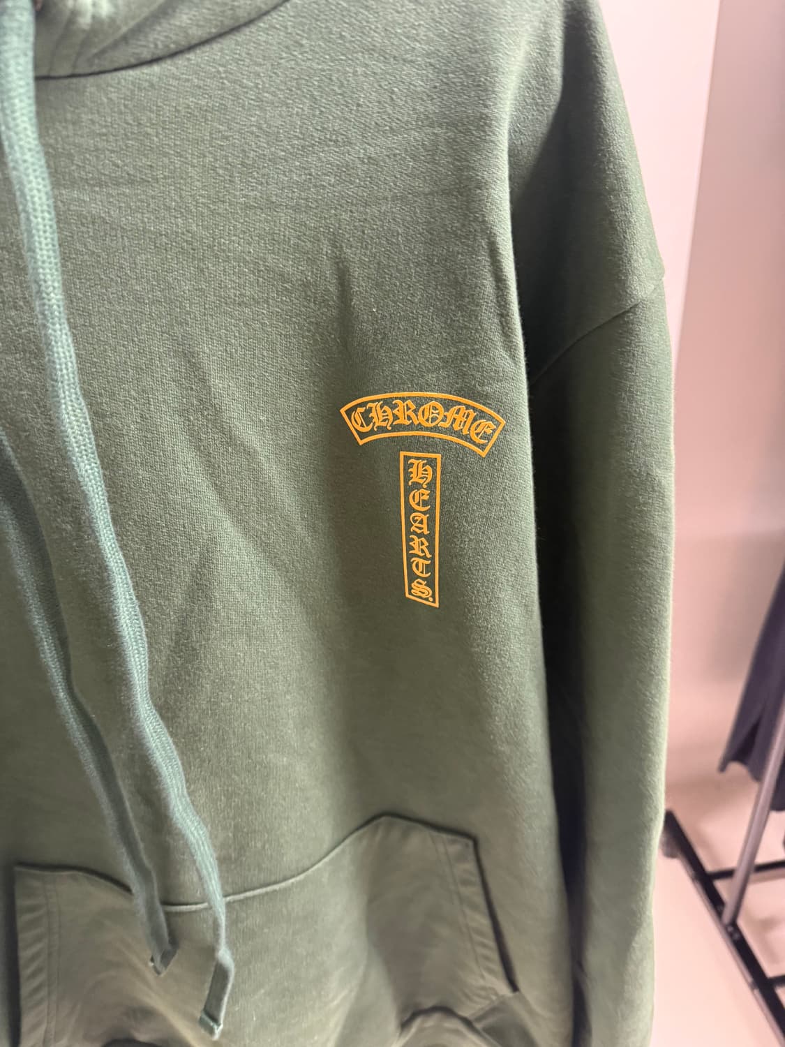 크롬하츠 U.S.A 아치 로고 후드티 그린 M 상품이미지2