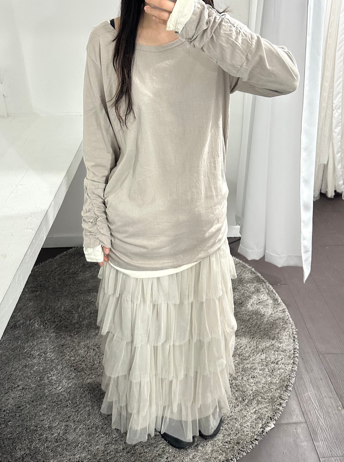 sha layered longskirt 상품이미지3