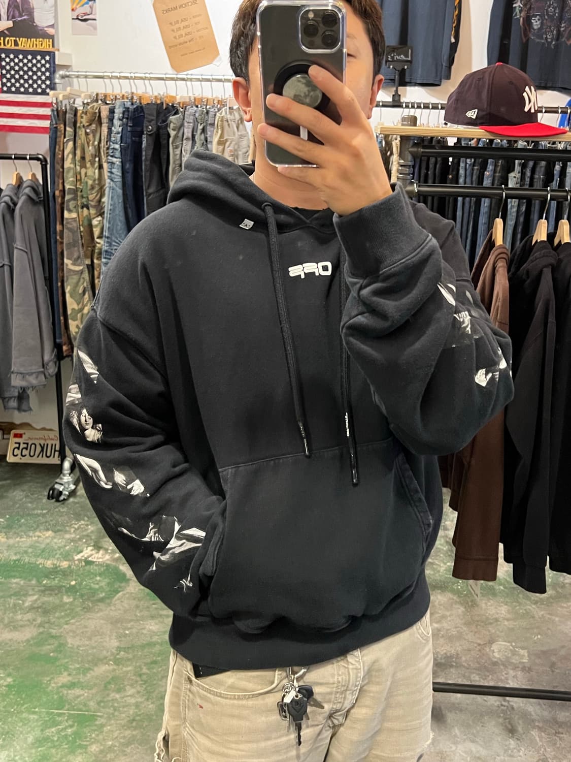 오프화이트 19FW 빈티지 후드 카라바조 상품이미지10