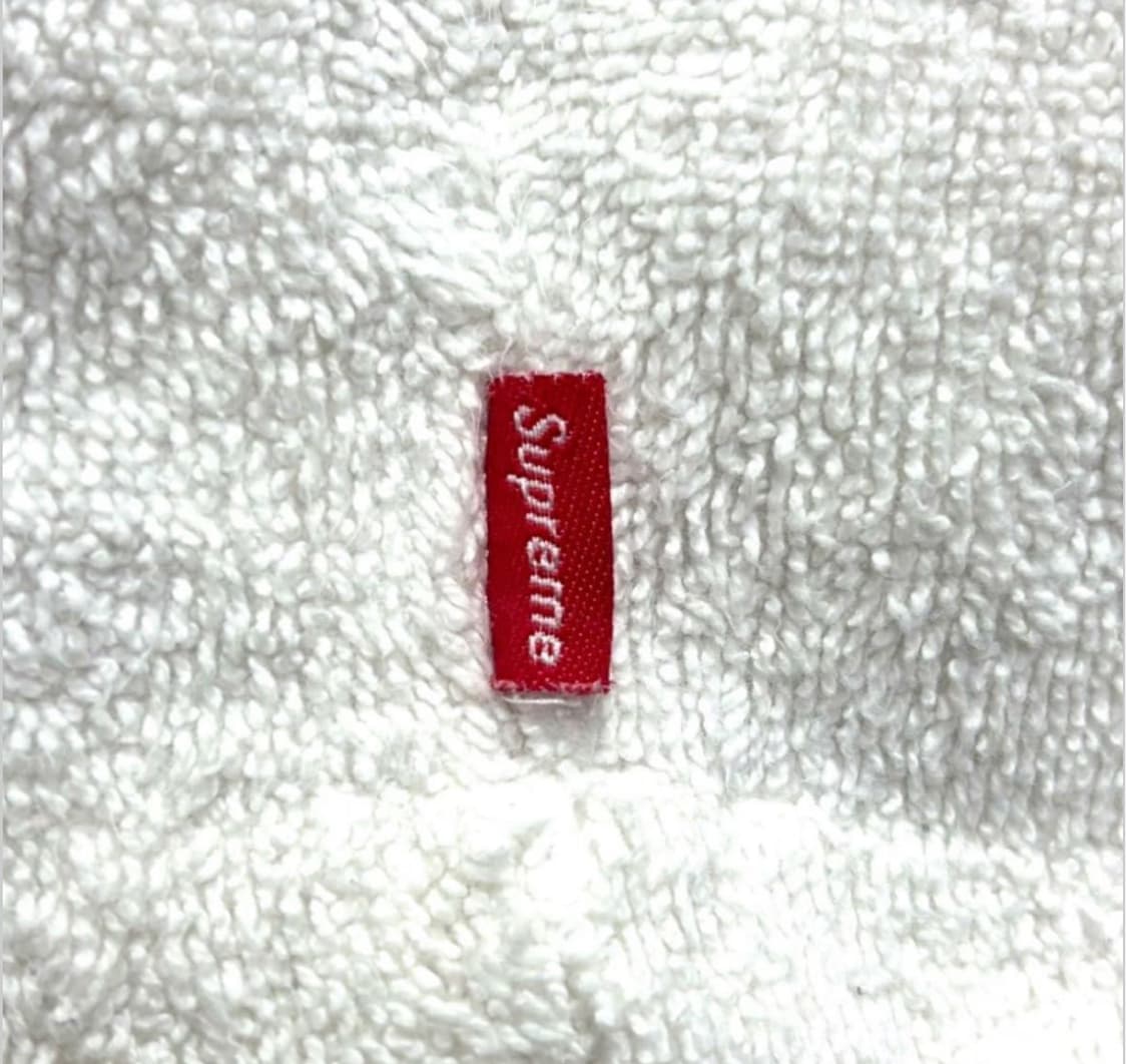 슈프림 자수 로고 화이트타올 후드집업 상품이미지8