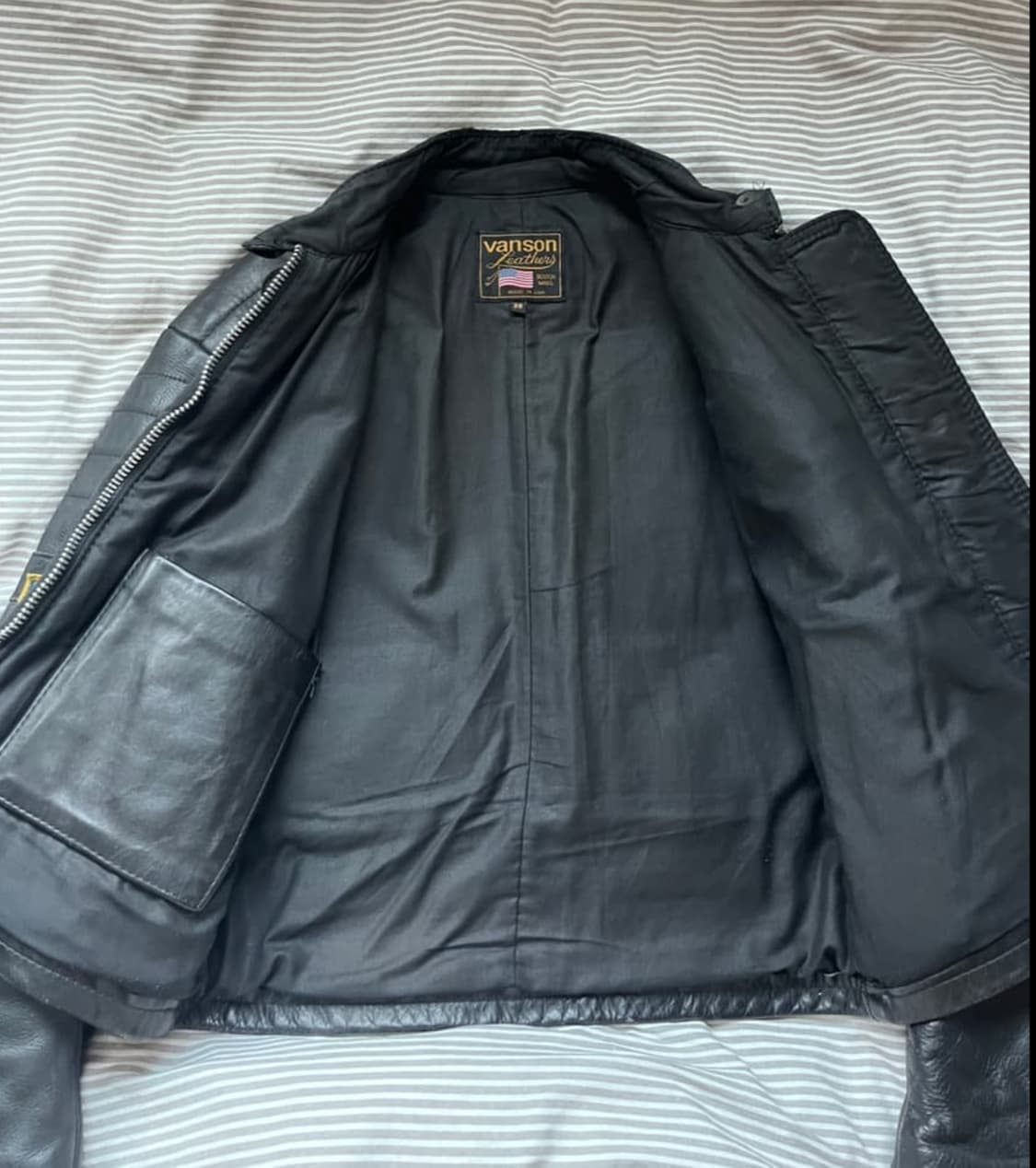 VANSON 밴슨 TC 와펜 라이더 자켓 상품이미지2