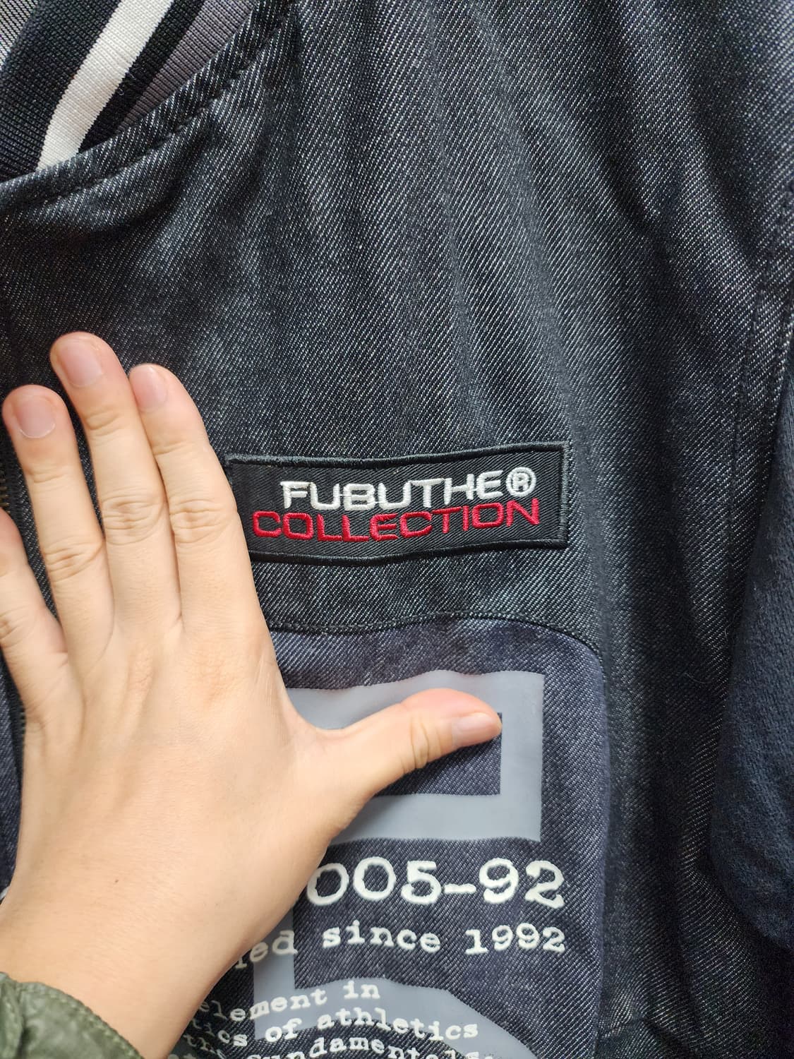 00s FUBU 푸부 빈티지 데님 집업 자켓 XL 상품이미지3