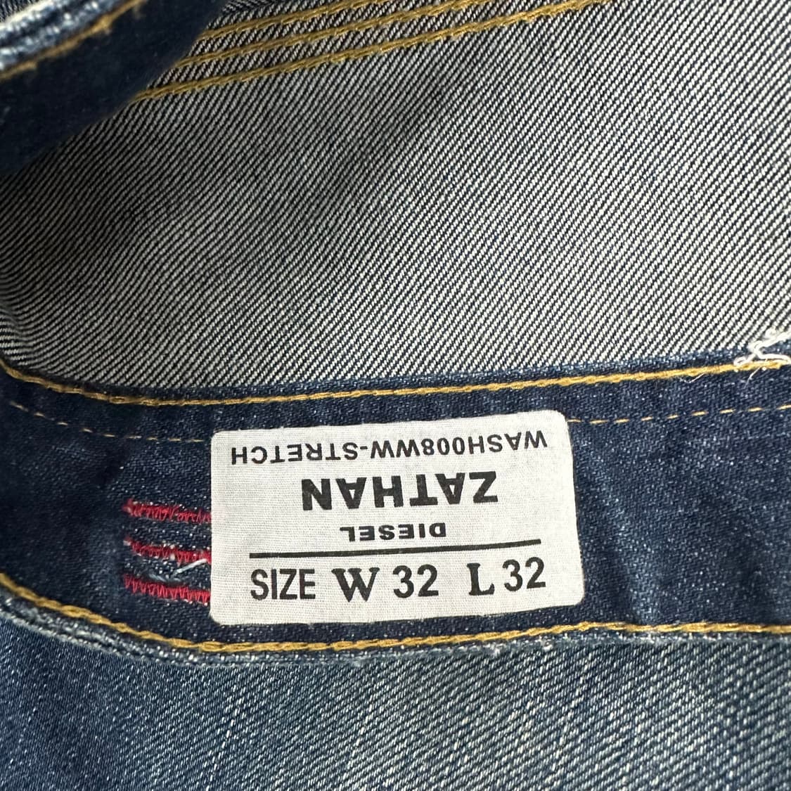 32 디젤 y2k 자티니 남자 워싱 데님 팬츠 상품이미지4