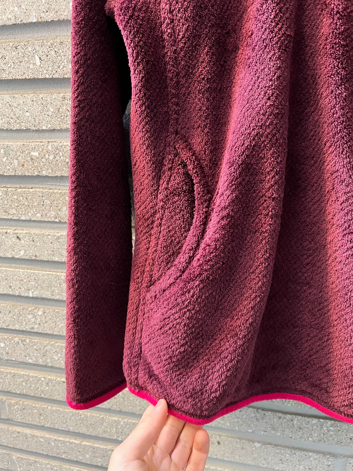 [XS]파타고니아 우먼스 신칠라 버건디 알파카 플리스 상품이미지4