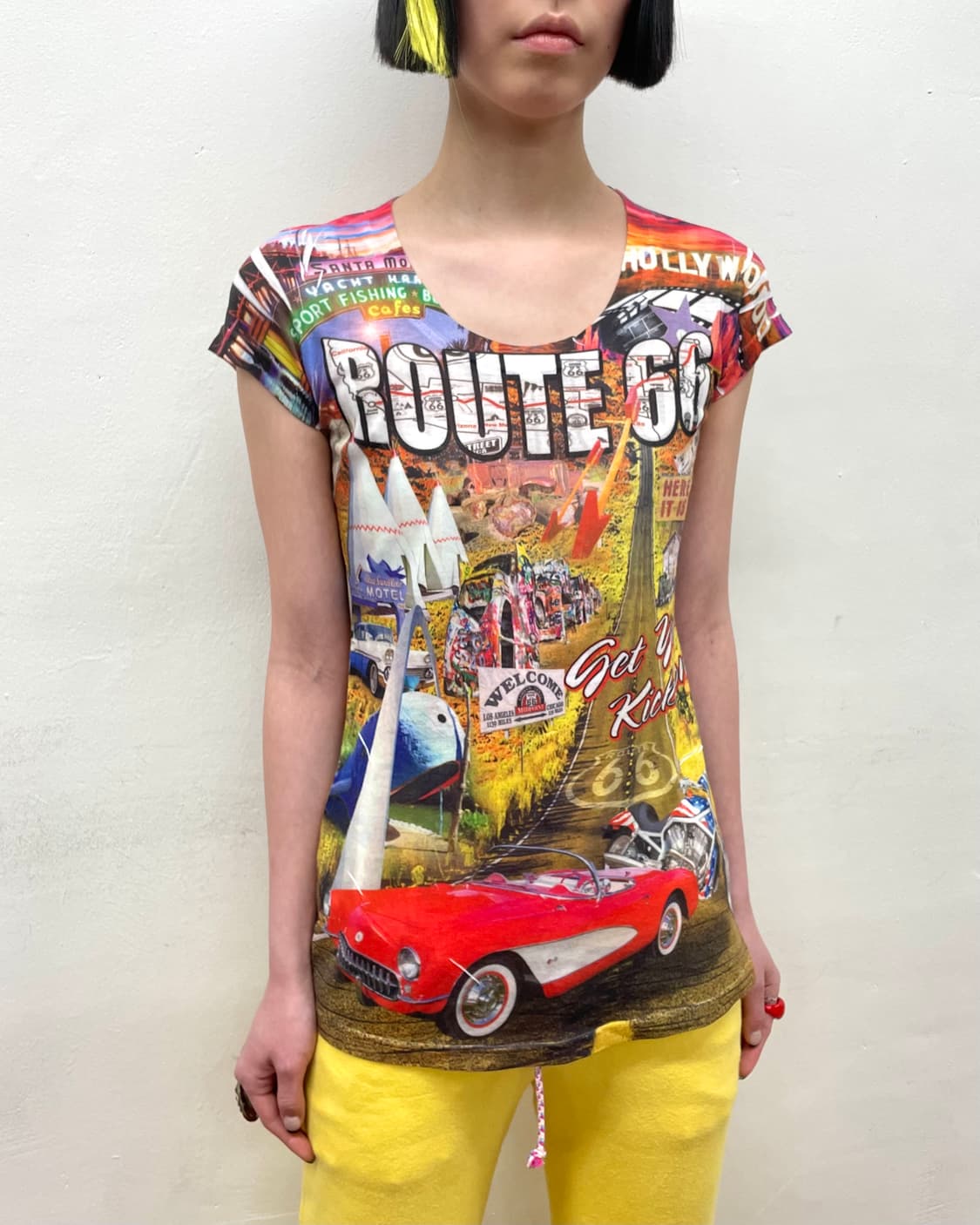 Retro Racing Route 66 T-shirt  상품이미지4