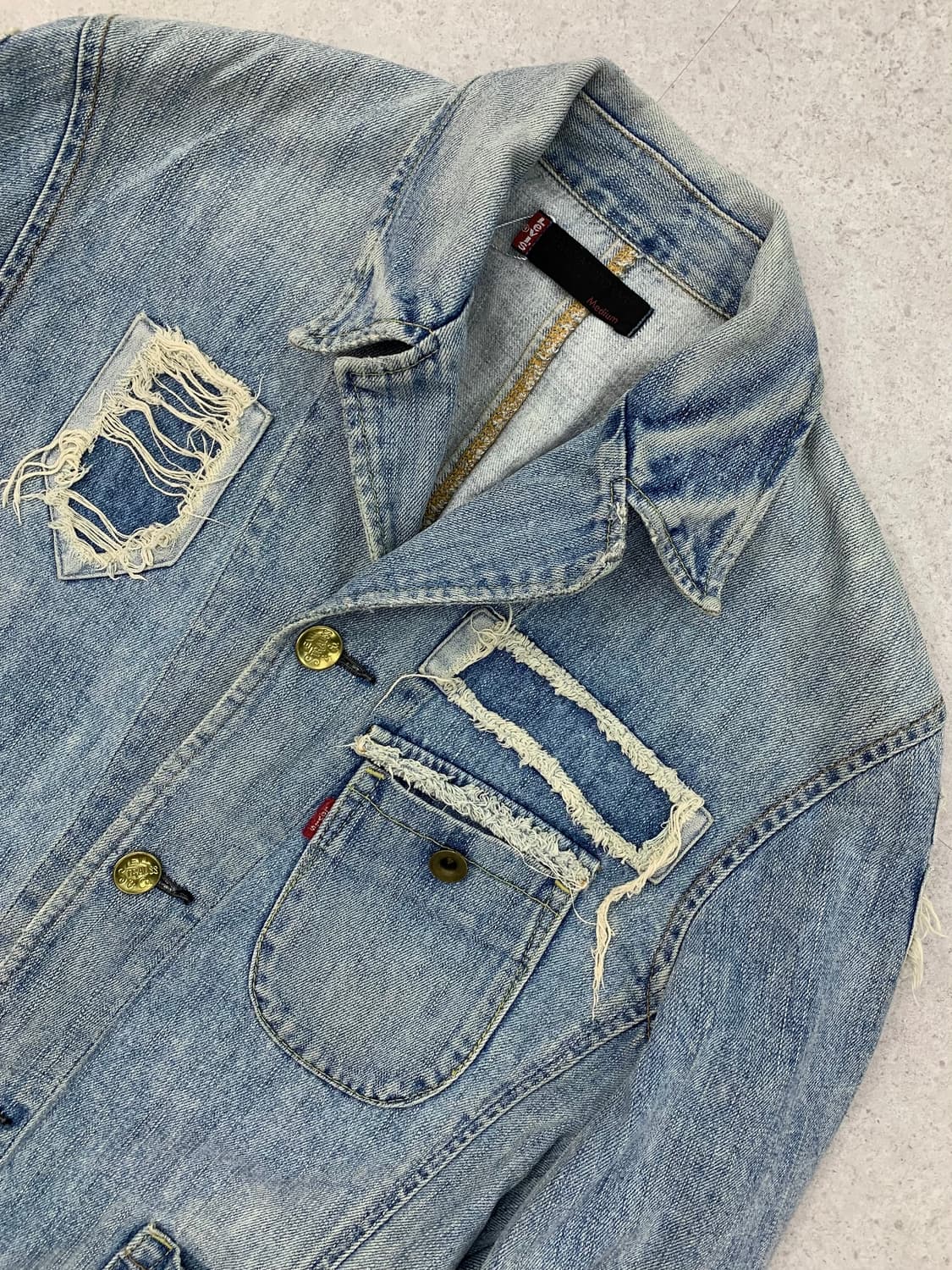 Levis 00s 리바이스 레드룹 디스트로이드 데님자켓 상품이미지4