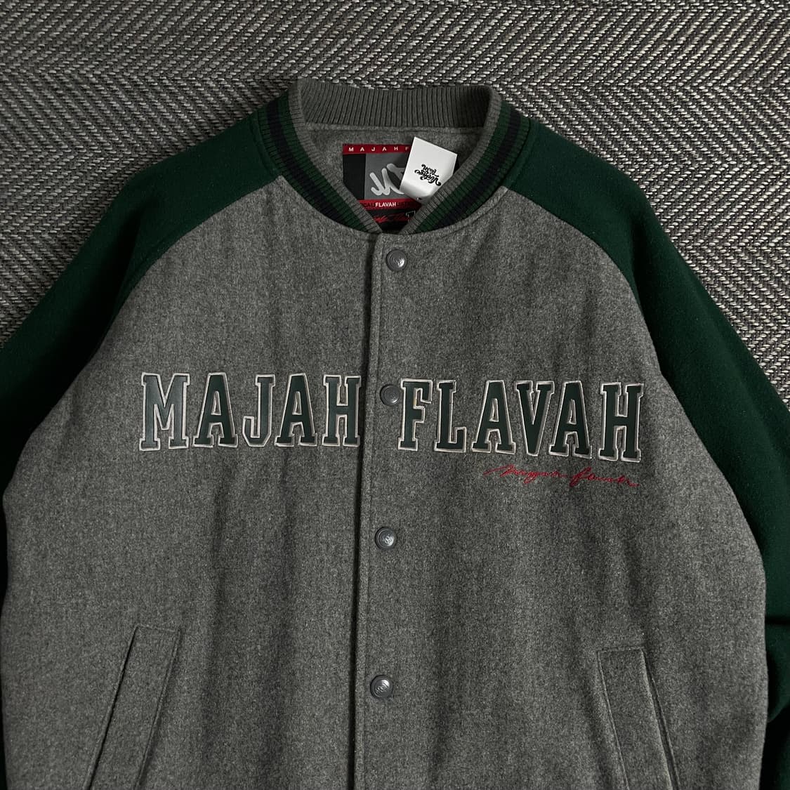 마자플라바 빅로고 올드그쿨 모직 바시티 자켓o 3234 상품이미지4