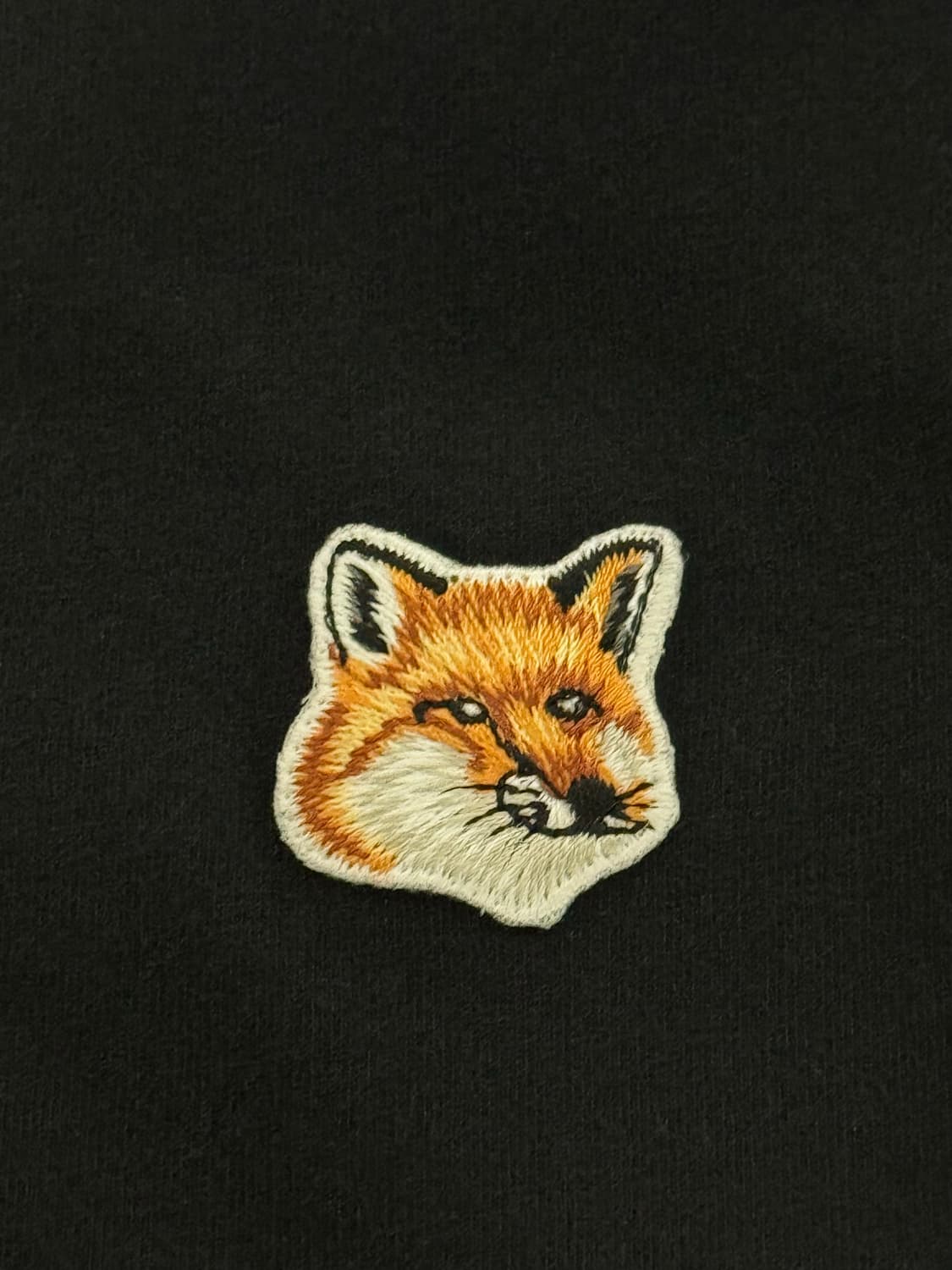 [XXL] 메종 키츠네 폭스 헤드 패치 레귤러 티셔츠 블랙 상품이미지1