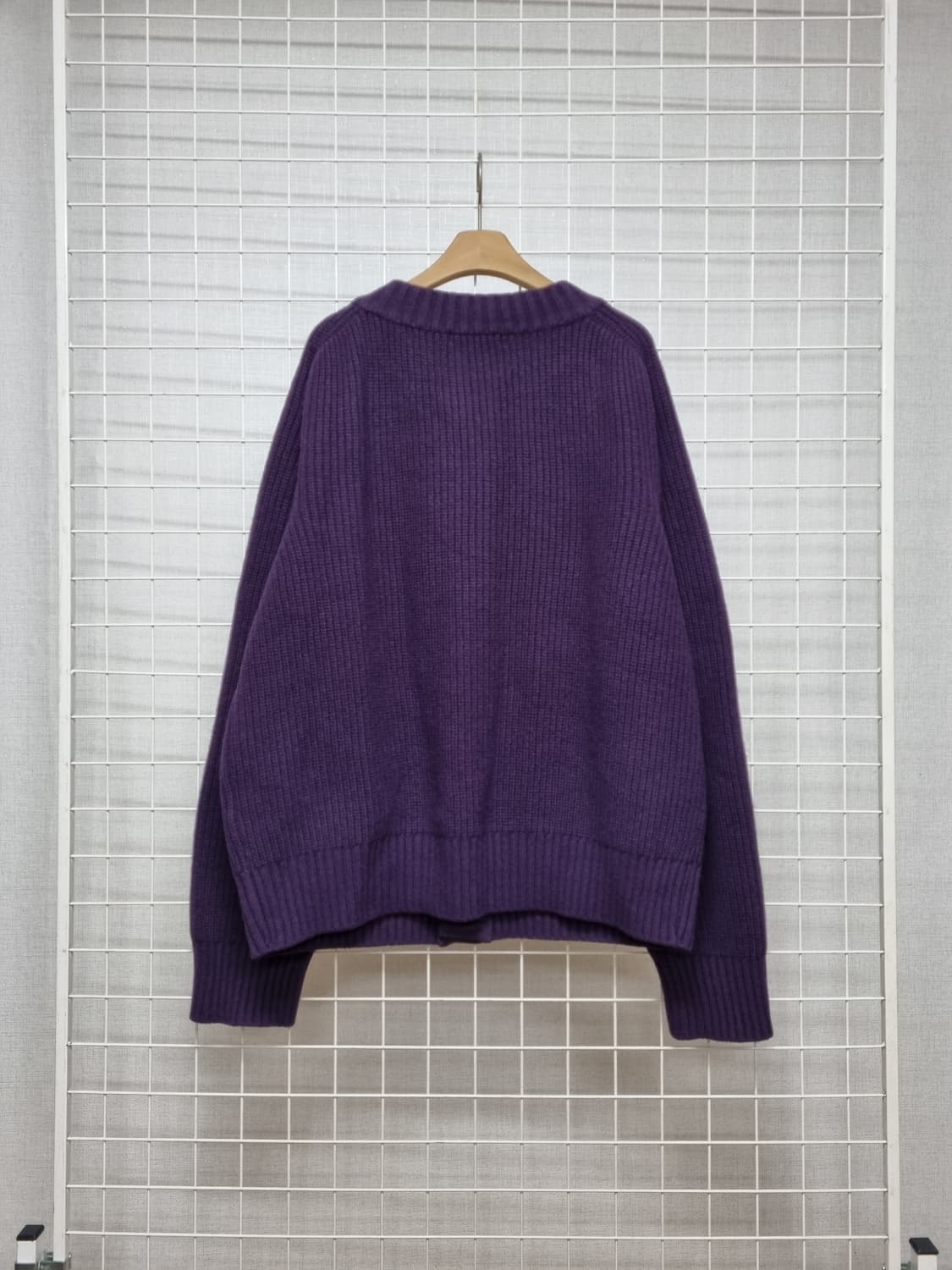 irn 이른 새들 니트가디건 M (퍼플) 상품이미지2