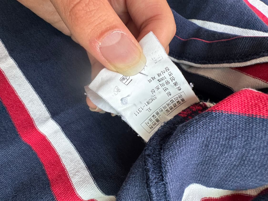 폴로 럭비 스트라이프 카라 롱슬리브 xL 상품이미지5