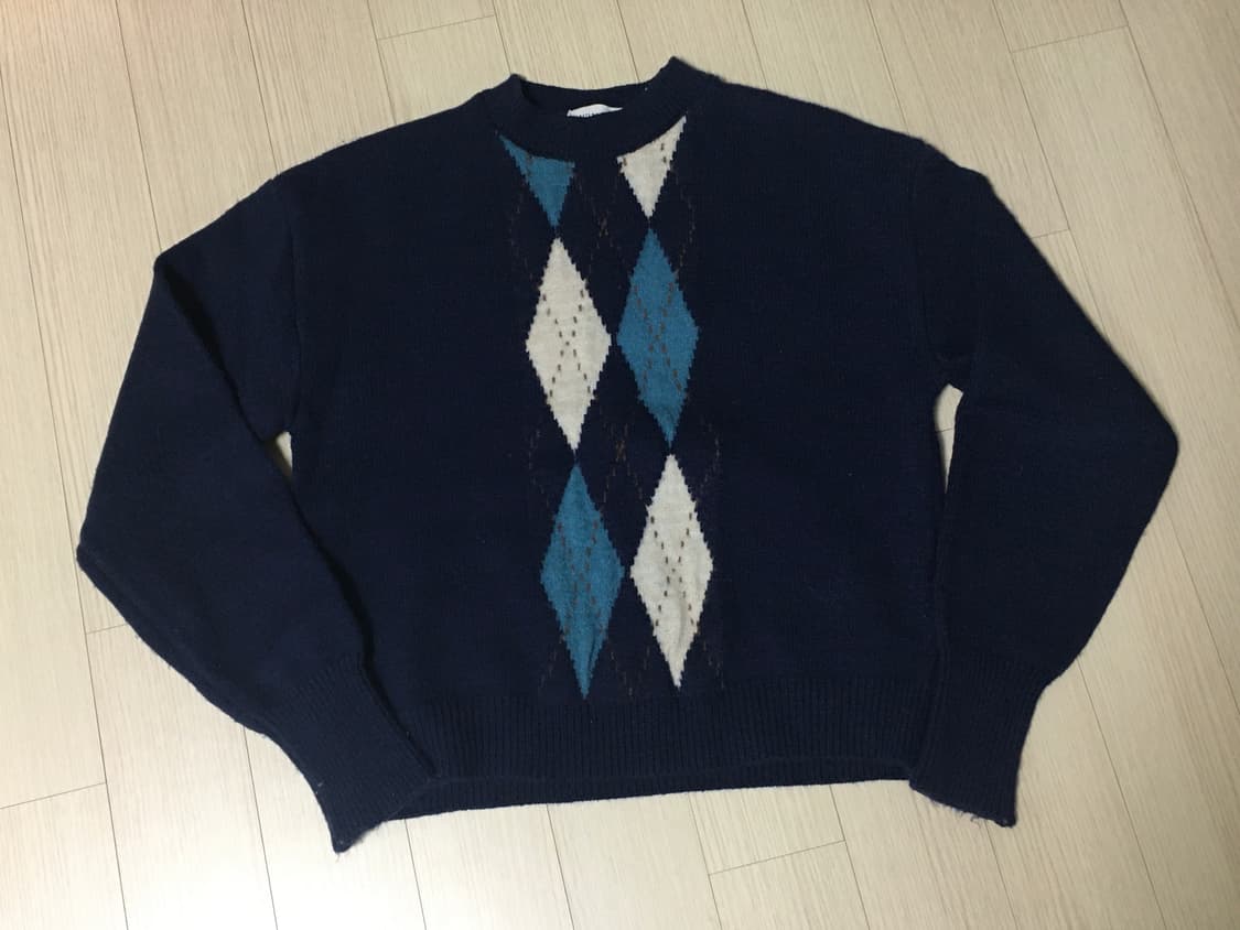 아가일 니트  상품이미지1