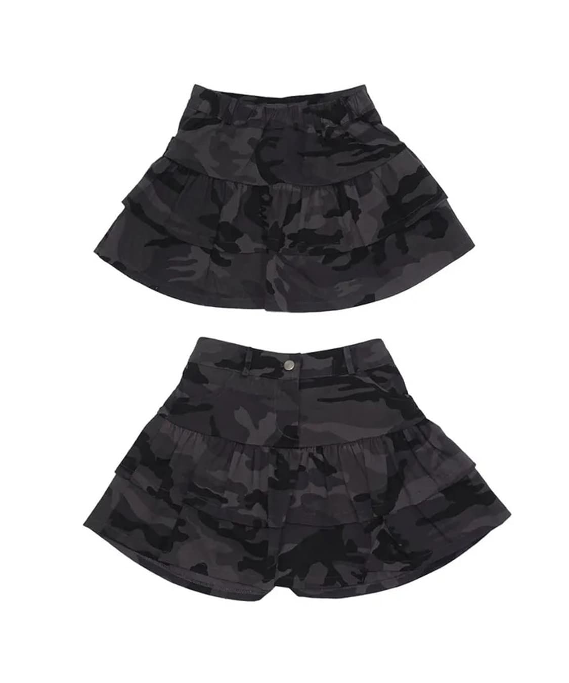 J:zet 제이젯 Camo Ruffled Mini sk 카고러플미니스커트 상품이미지1