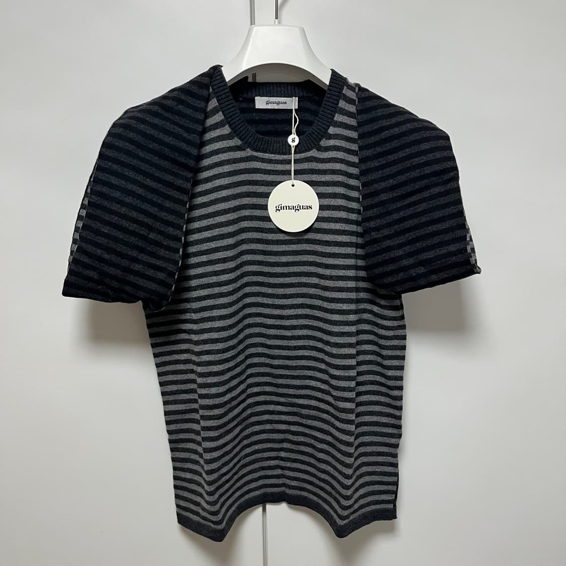 [S,M]기마구아스 Diego 스트라이프 니트/그레이 상품이미지4