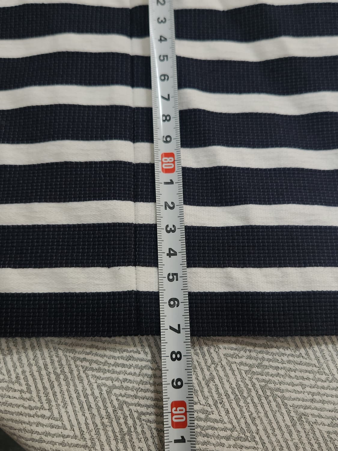 [XS] 아르마니 익스체인지 스트라이프 캡소매 원피스 네이비 상품이미지9