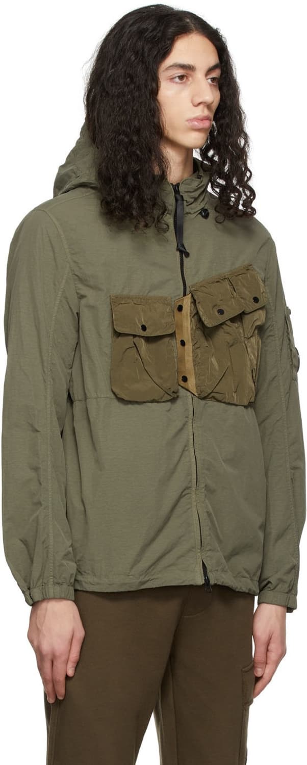 (S) 22ss C.P. company 플랫 나일론 믹스드 오버셔츠 상품이미지2