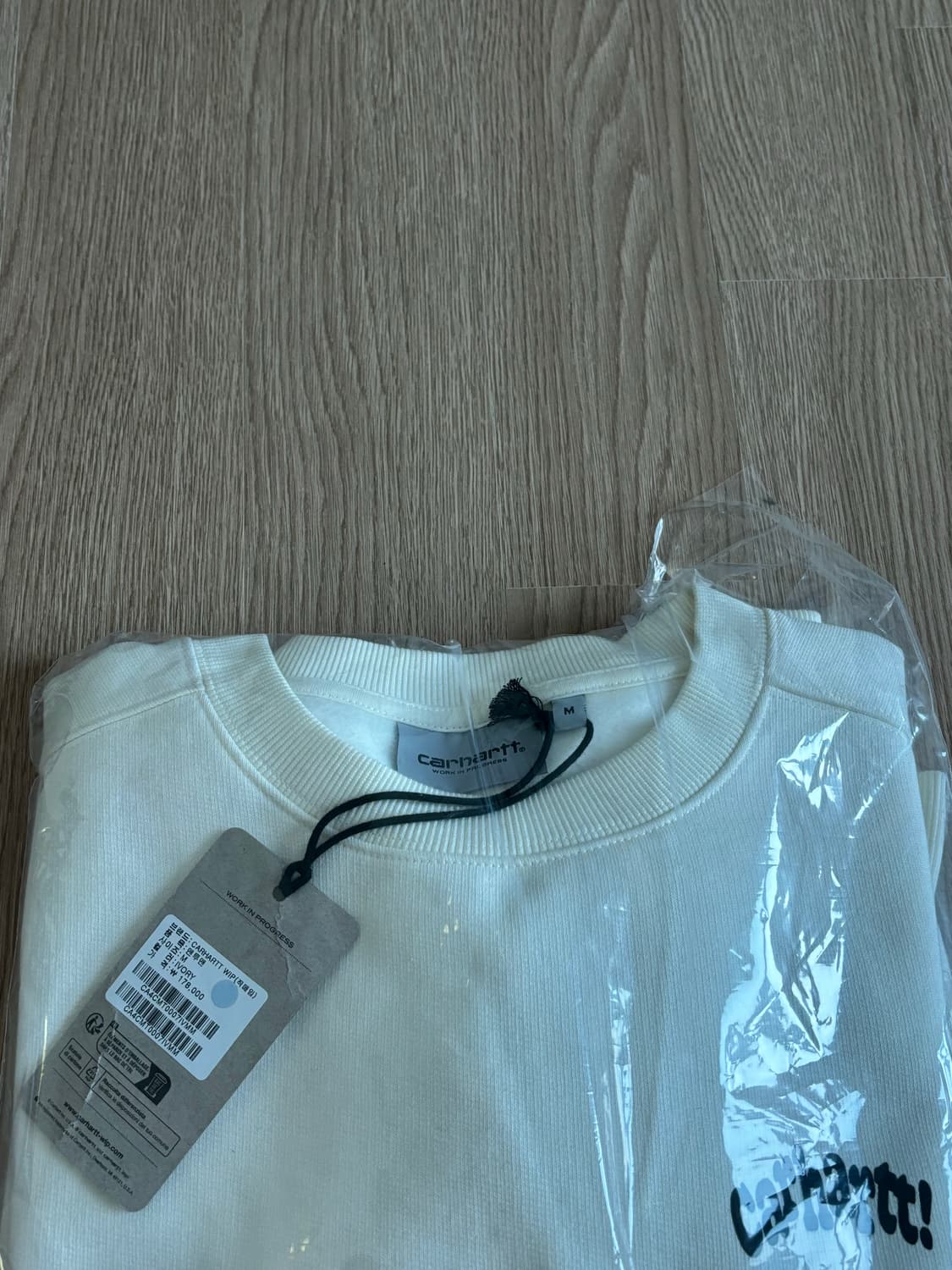 칼하트wip 하트로고 맨투맨 새상품 사이즈M 상품이미지4