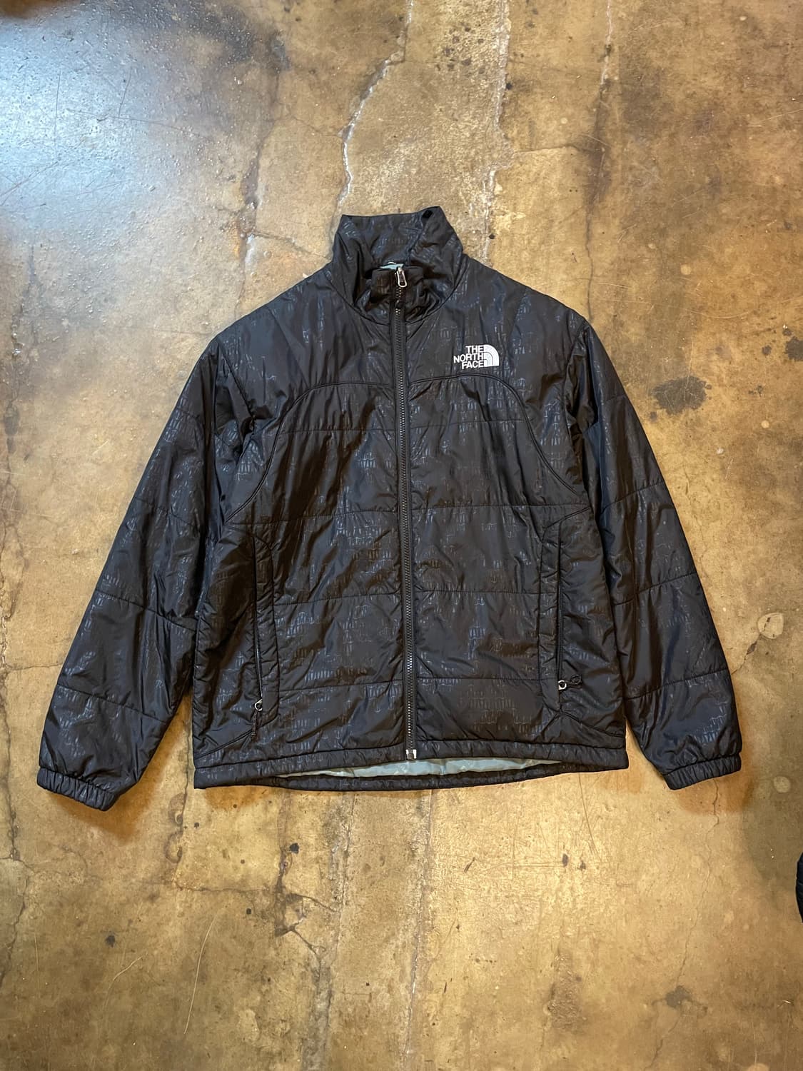 노스페이스 앵커 패턴 라이트 패디드 자켓 블랙 상품이미지1