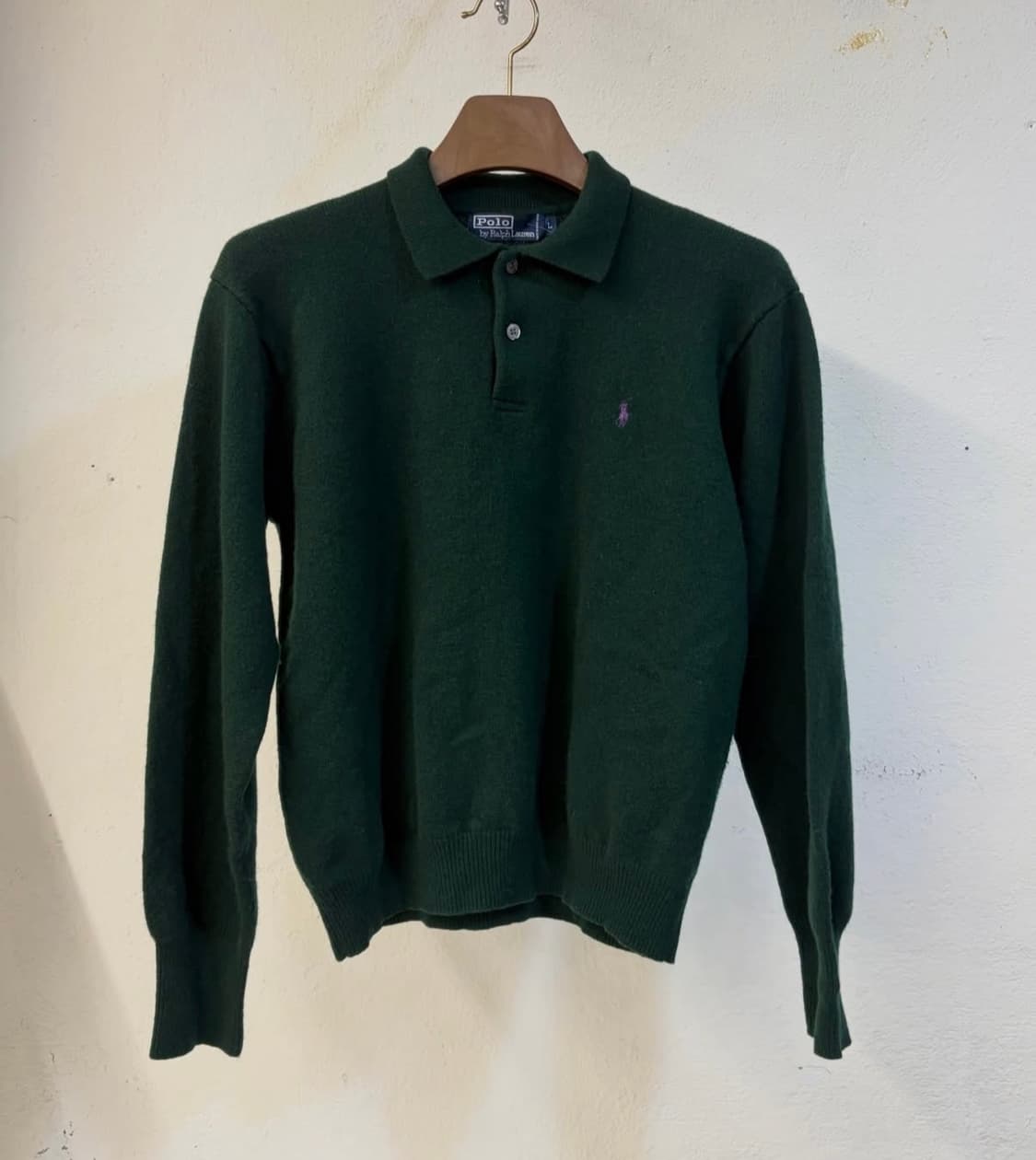 폴로 램스울100 카라넥 니트 상품이미지1