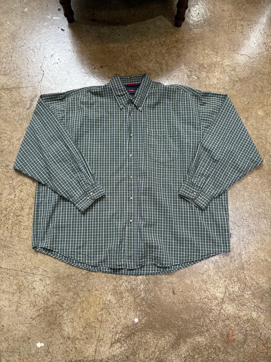 3XL 랭글러 빈티지 체크 셔츠 상품이미지1