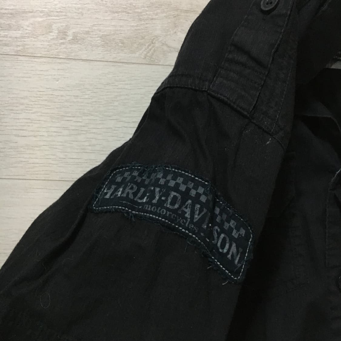 할리데이비슨 블랙 코튼 셔츠 반팔 반소매 S 상품이미지3