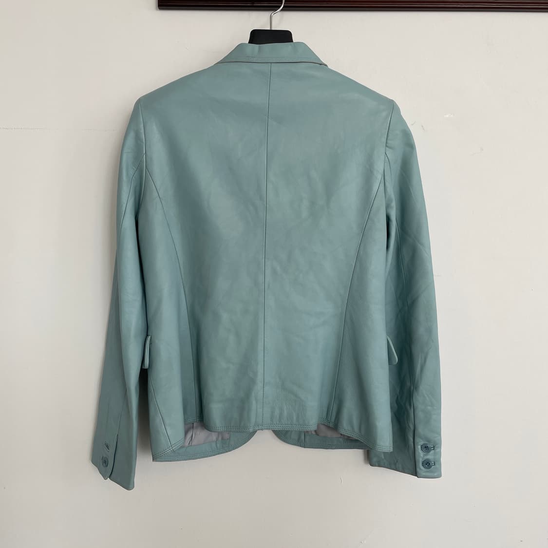 발망 리얼 레더 양 가죽 하늘 블레이저 자켓 상품이미지3