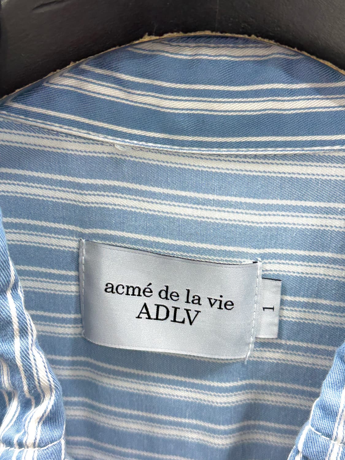 아크메드라비 스트라이프 셔츠 블루스카이 1사이즈 상품이미지3