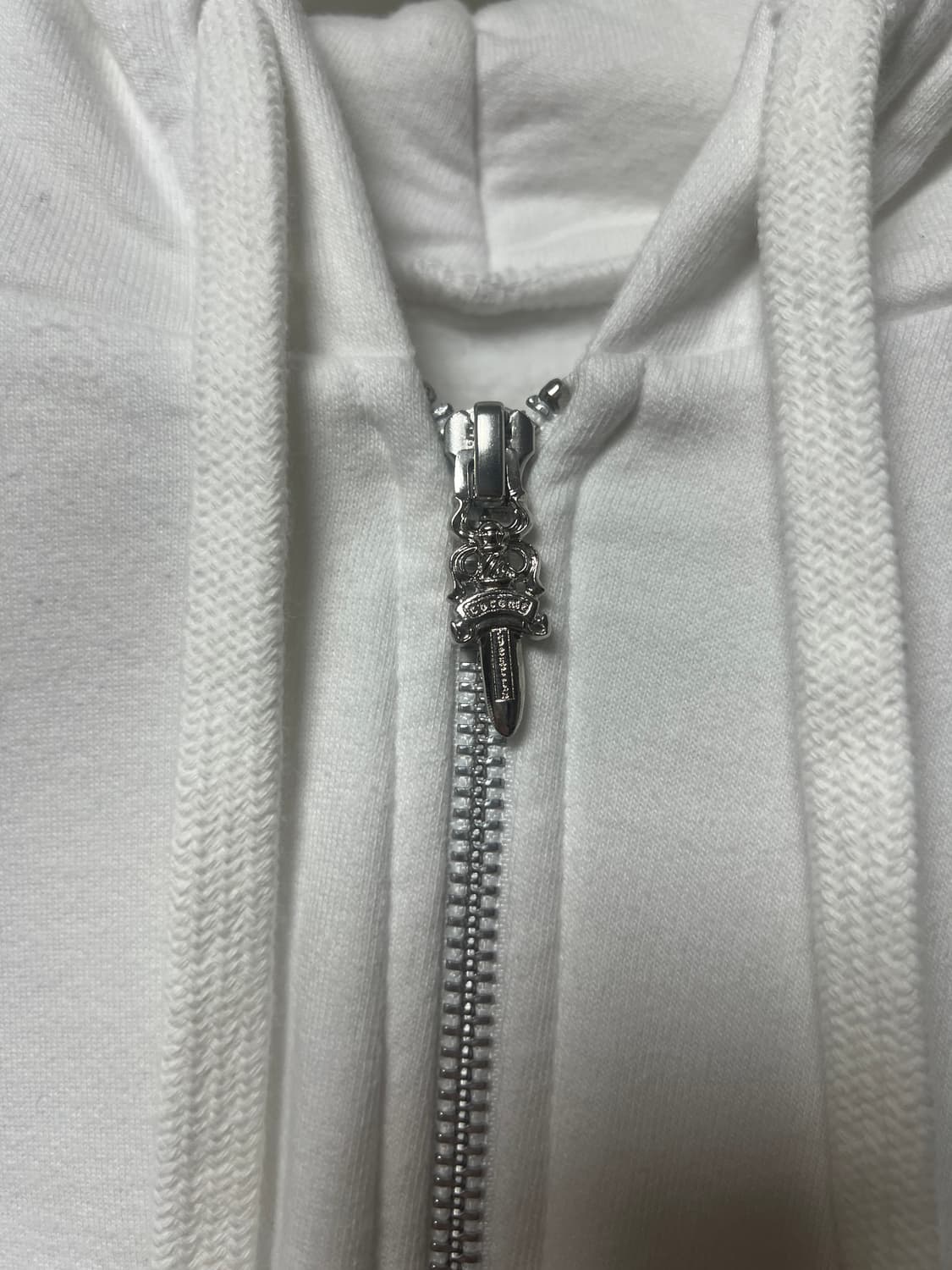 (L) 크롬하츠 홀스슈 후드집업 화이트 상품이미지5