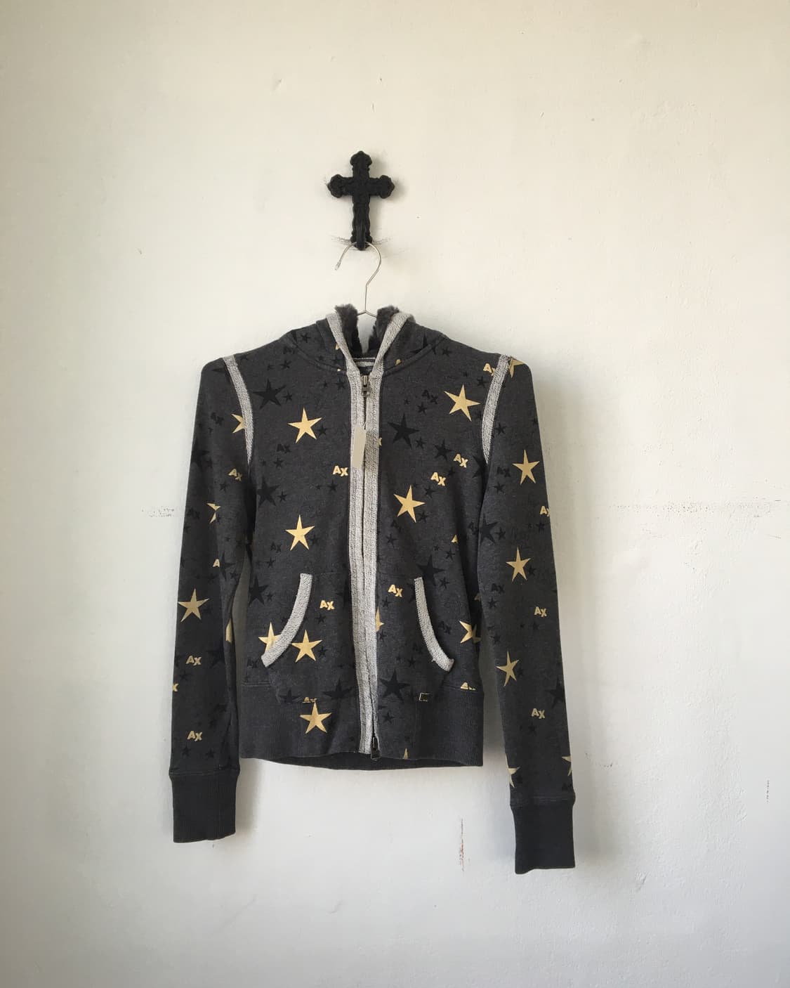 Armani exchange star pattern hood zip up 상품이미지2