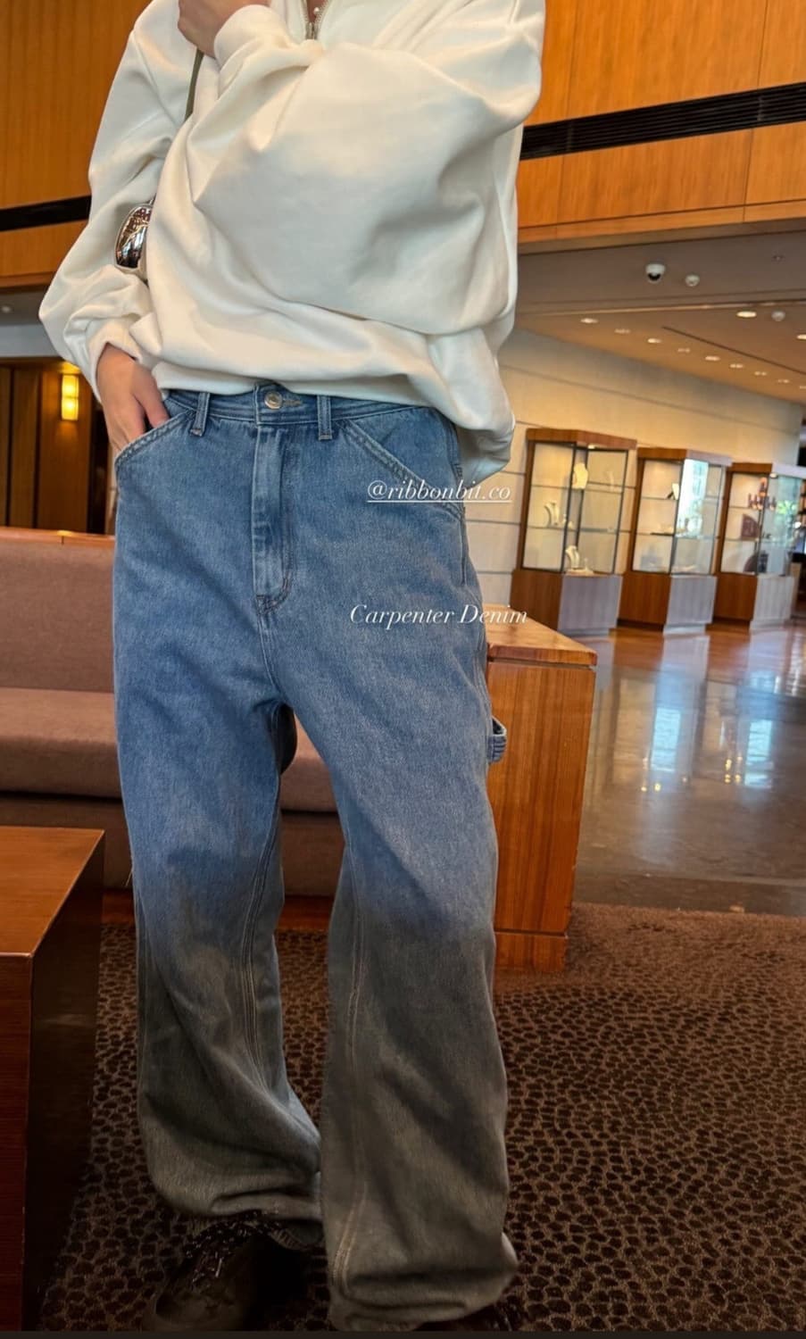 Ribbonbit 카펜터 데님 팬츠 m사이즈 (새상품) 상품이미지3