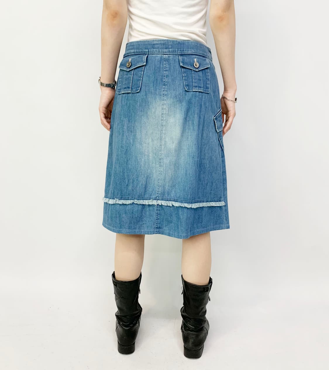 KIRA 데님 스커트 상품이미지4