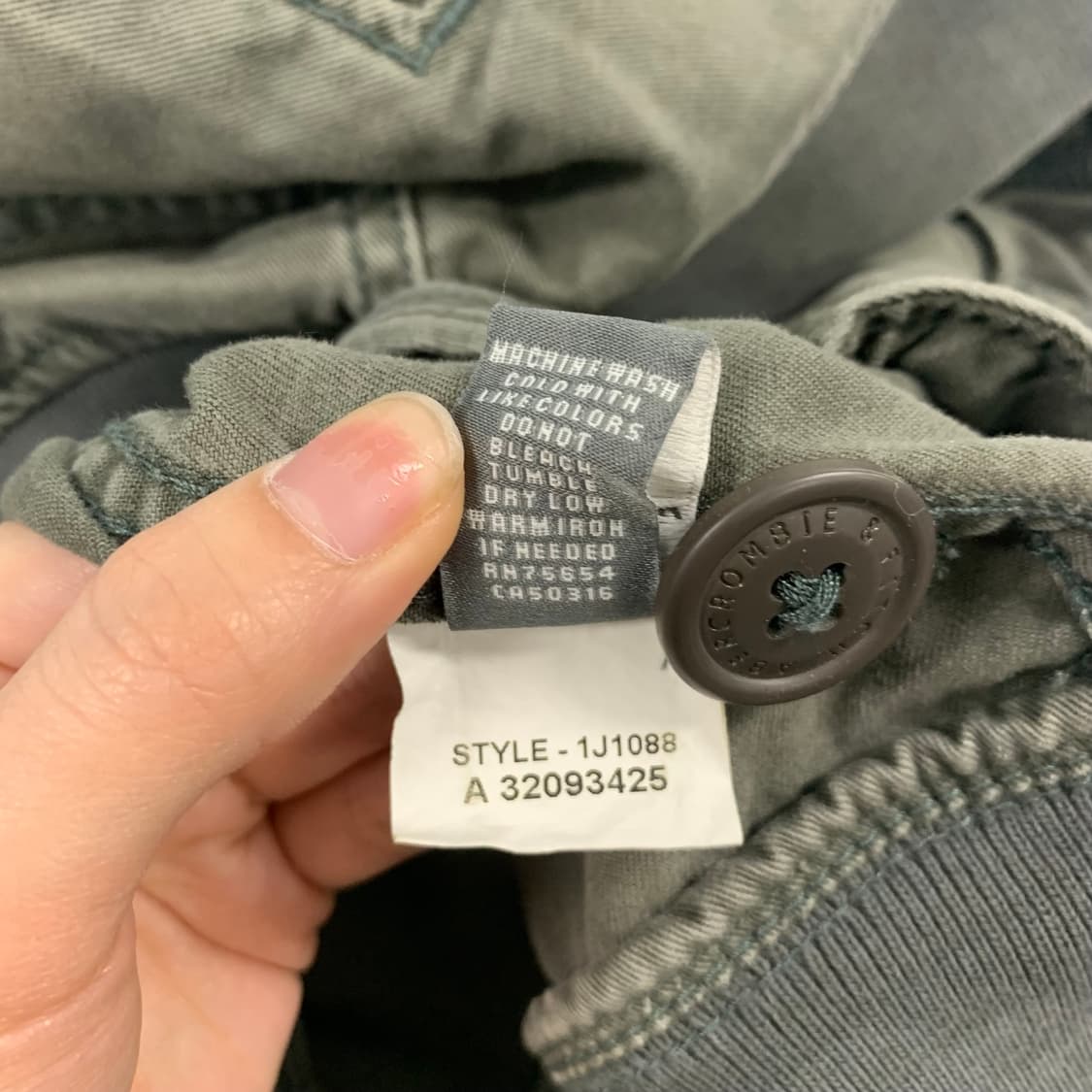 아베크롬비 카키 블루종 봄버 자켓 상품이미지5