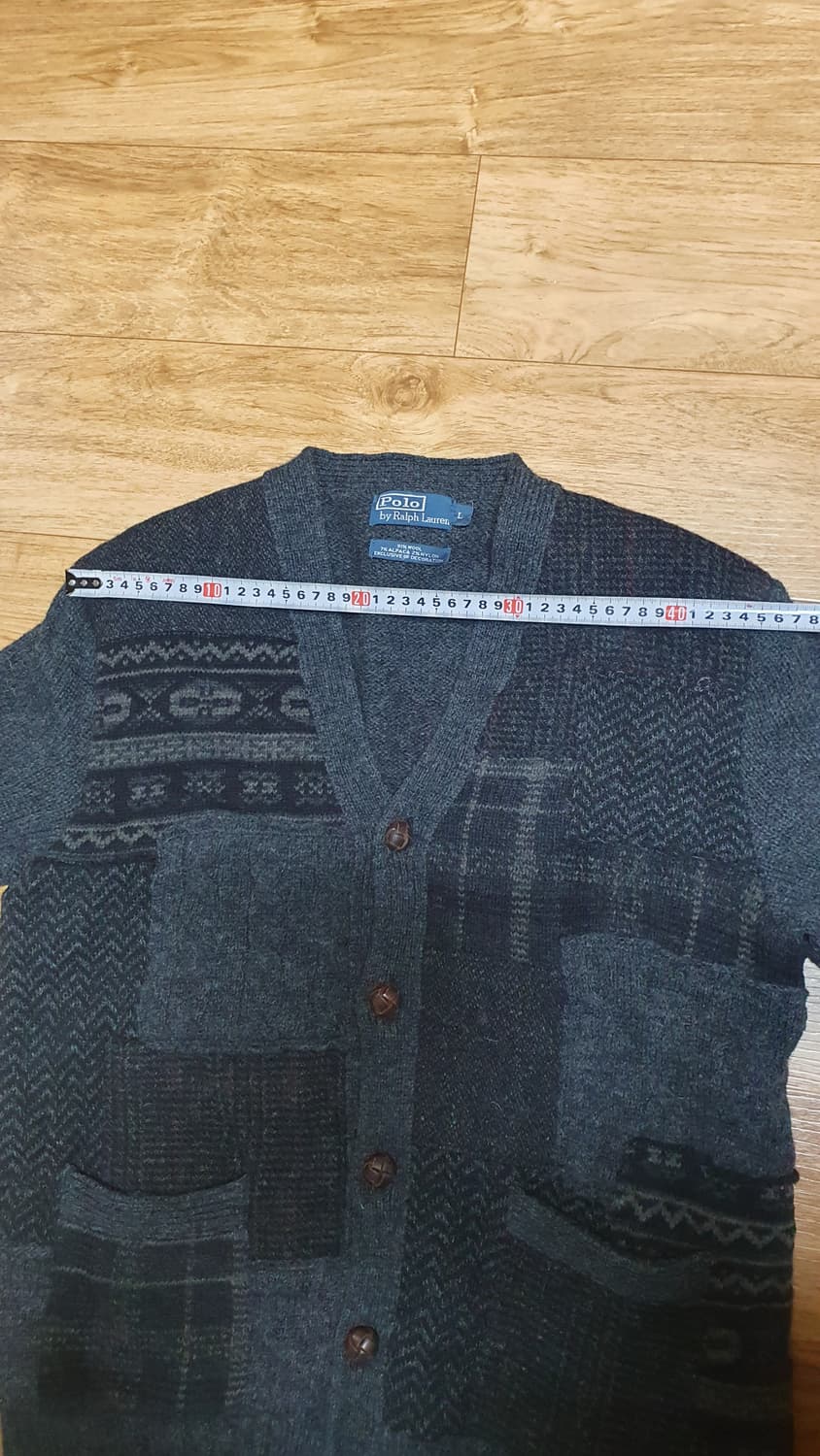 폴로 패치워크 스웨트 가디건 상품이미지5