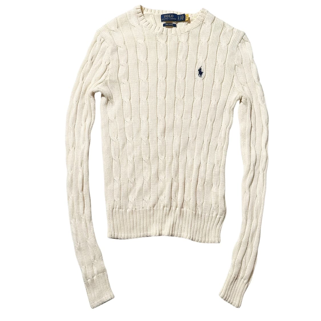 폴로 랄프로렌 피마코튼 케이블 라운드 니트 (신형QR) 상품이미지1