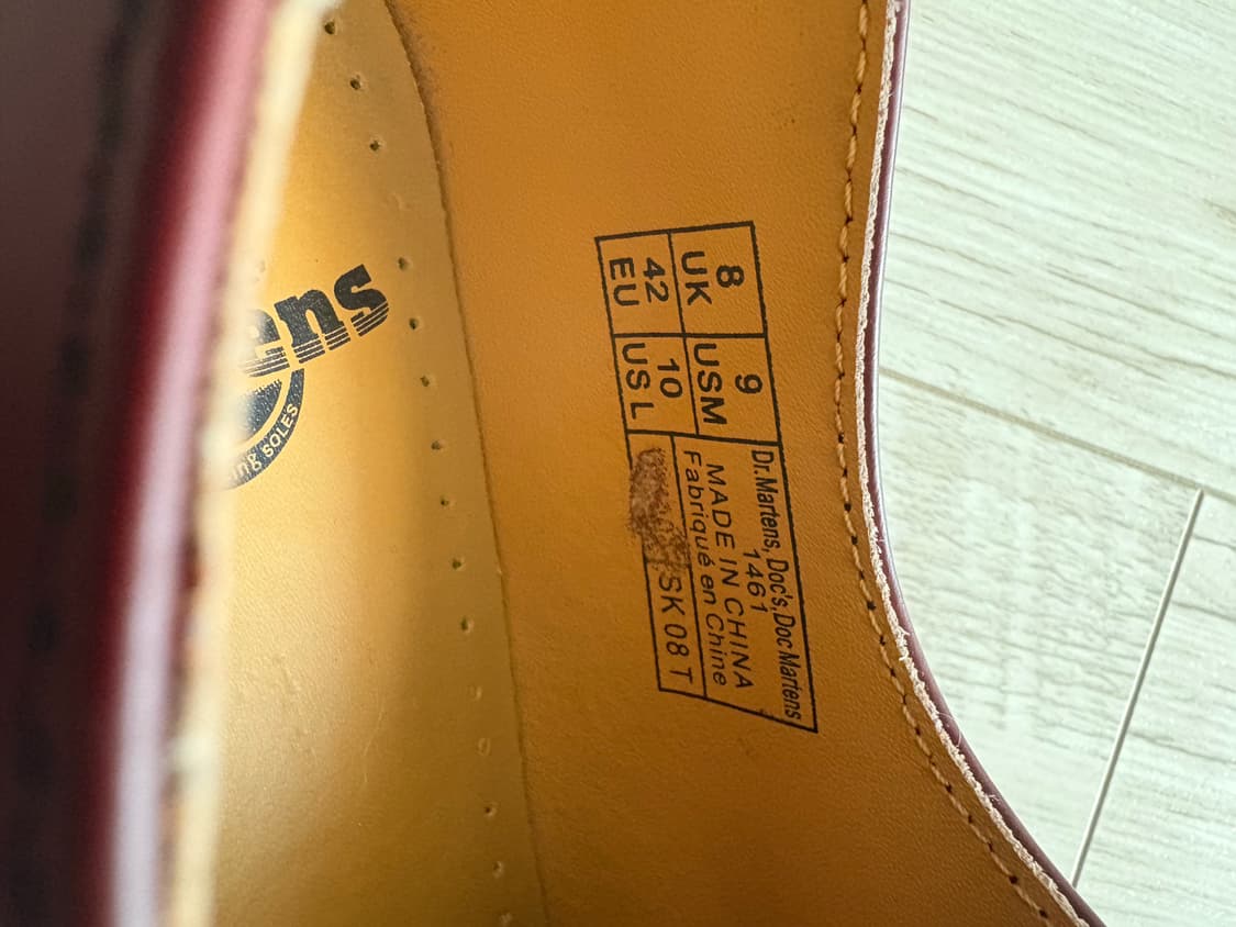 닥터마틴 1461 3홀 체리레드 270 상품이미지7