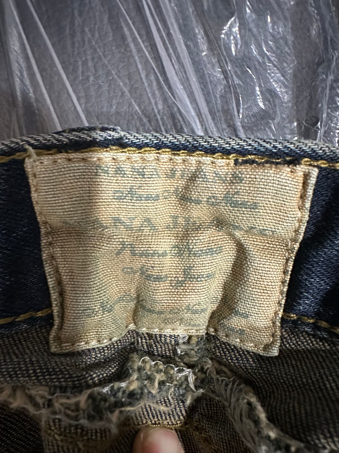 NANA JEANS 왕관 패치 Y2K 워싱 스키니 데님팬츠 30 상품이미지8