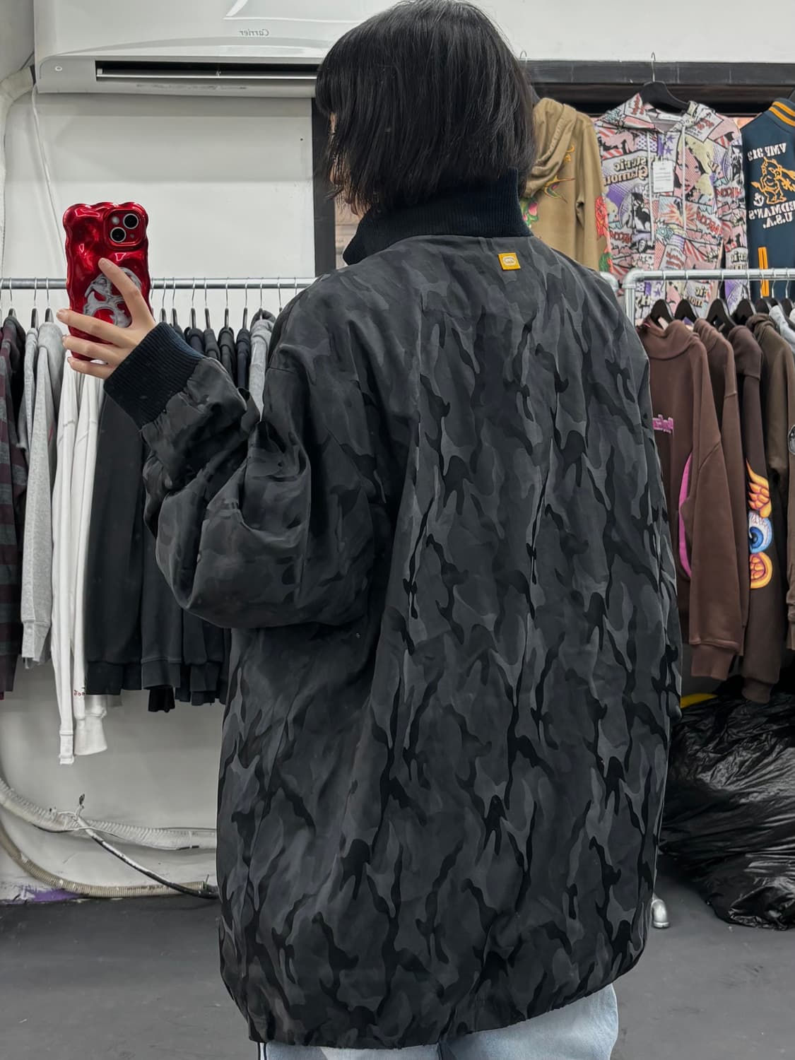 에코 언리미티드 카모 올드스쿨 바람막이 상품이미지5