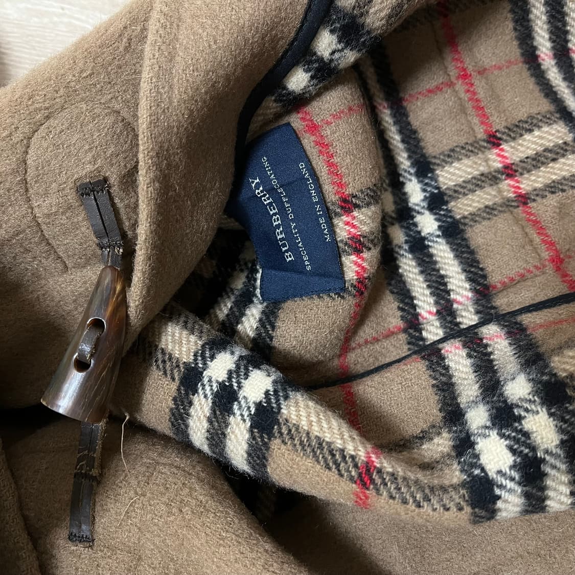 버버리 울 더플 베이지 떡볶이 코트 L(100) 상품이미지4