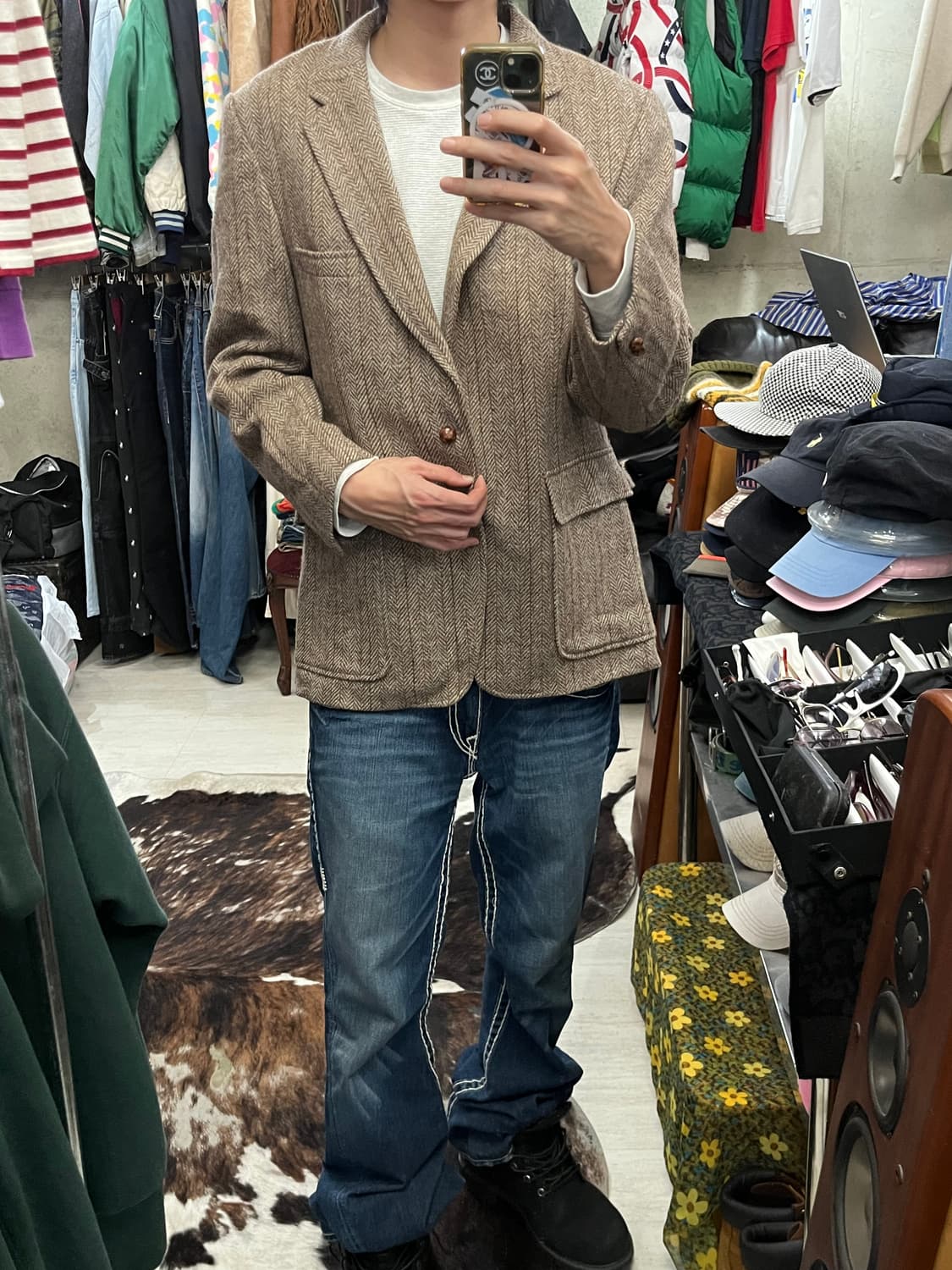 80s VINTAGE HARRISTWEED JACKET 상품이미지2