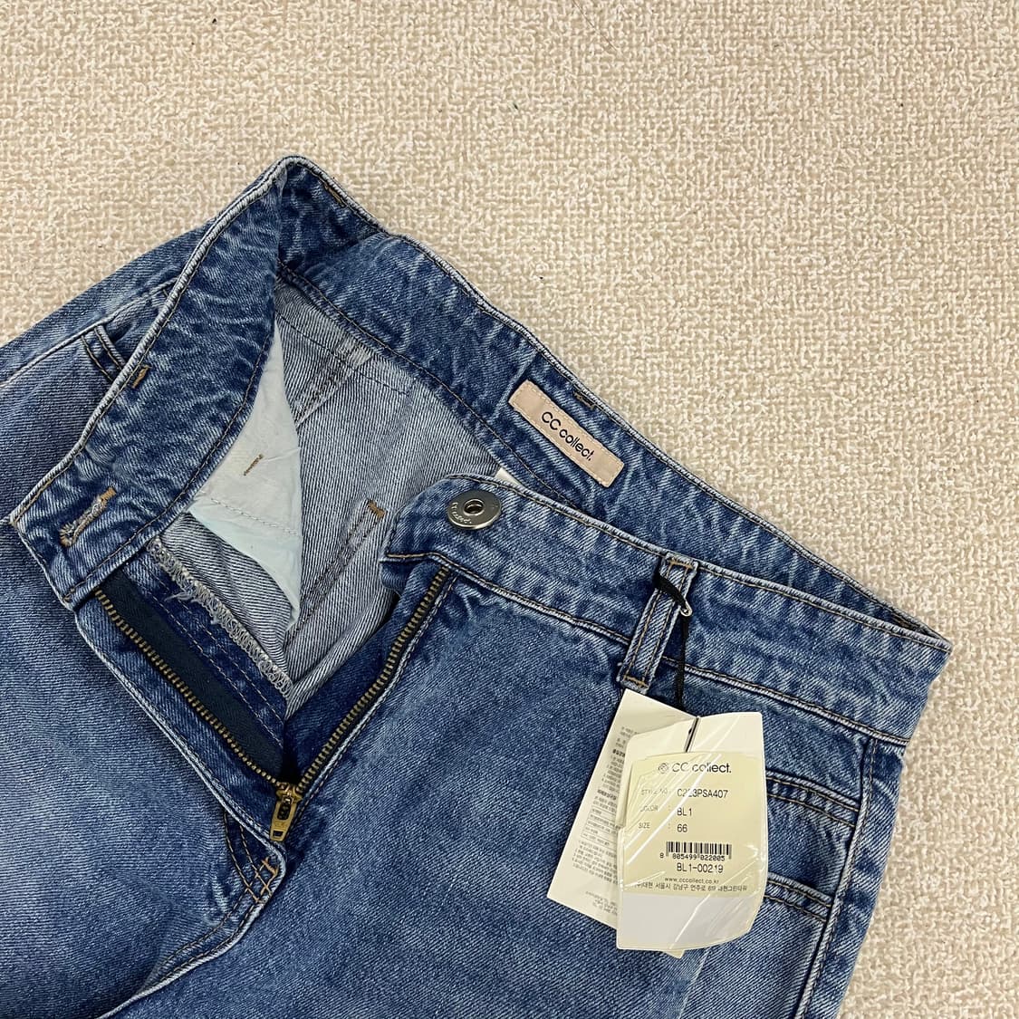 66 새상품 씨씨콜렉트 와이드 데님 0210M 상품이미지2