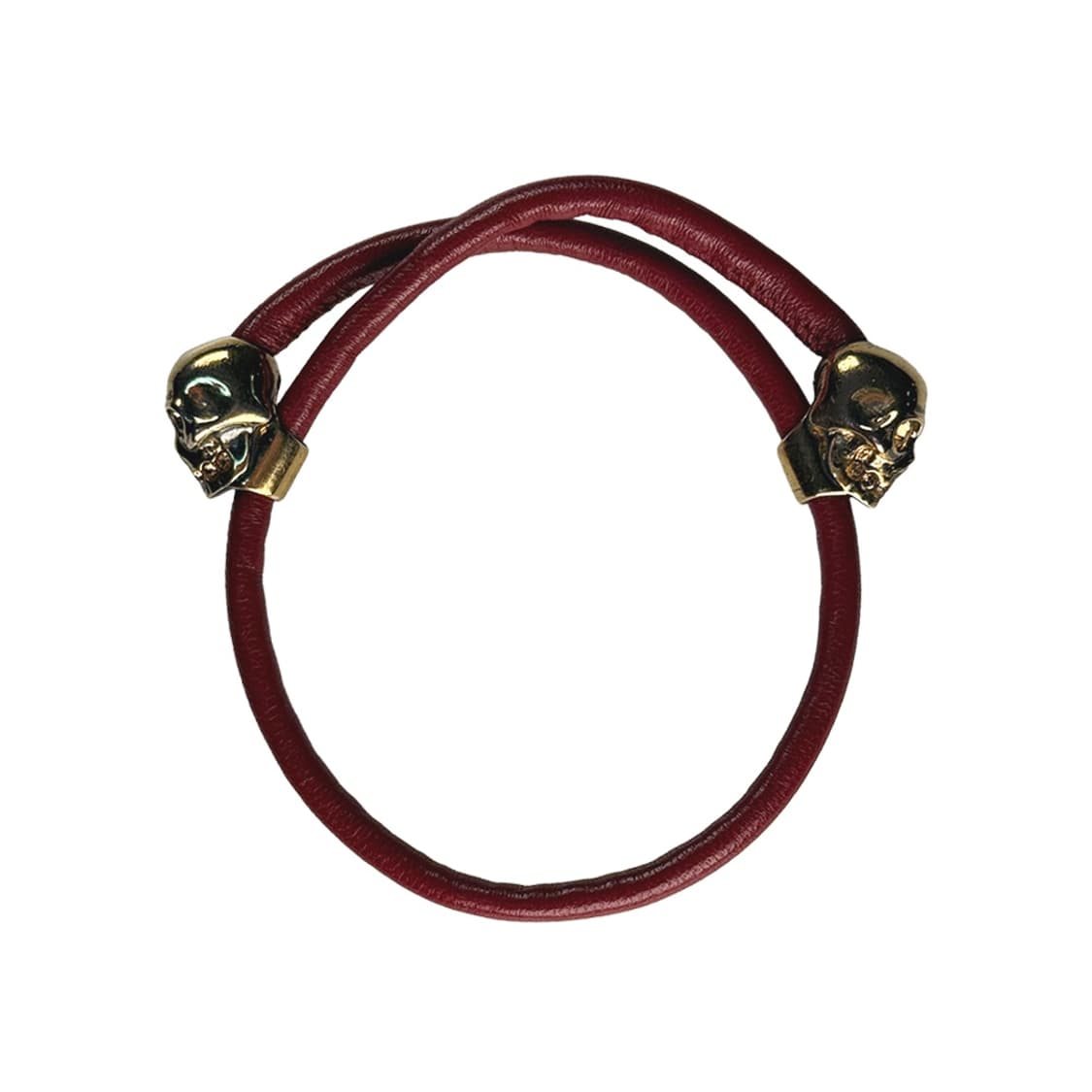 알렉산더 맥퀸 스컬 가죽 팔찌 상품이미지1