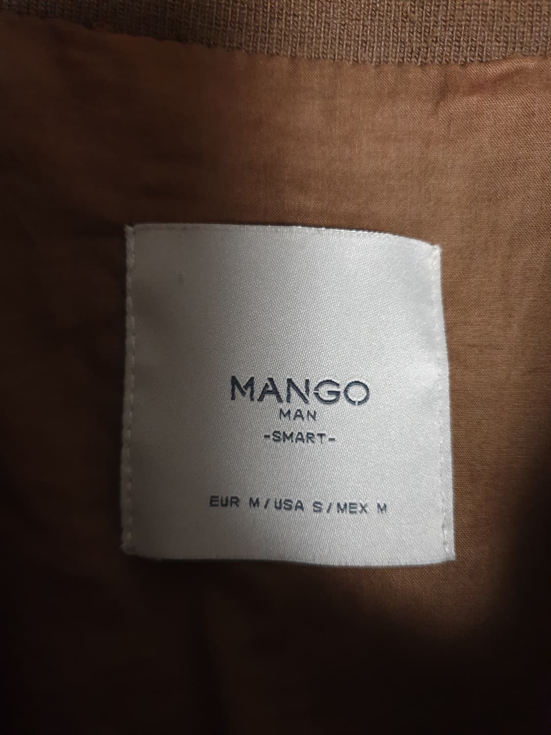 MANGO MAN 스웨이드 염소가죽100% 빈티지 블루종 브라운 (M) 상품이미지4