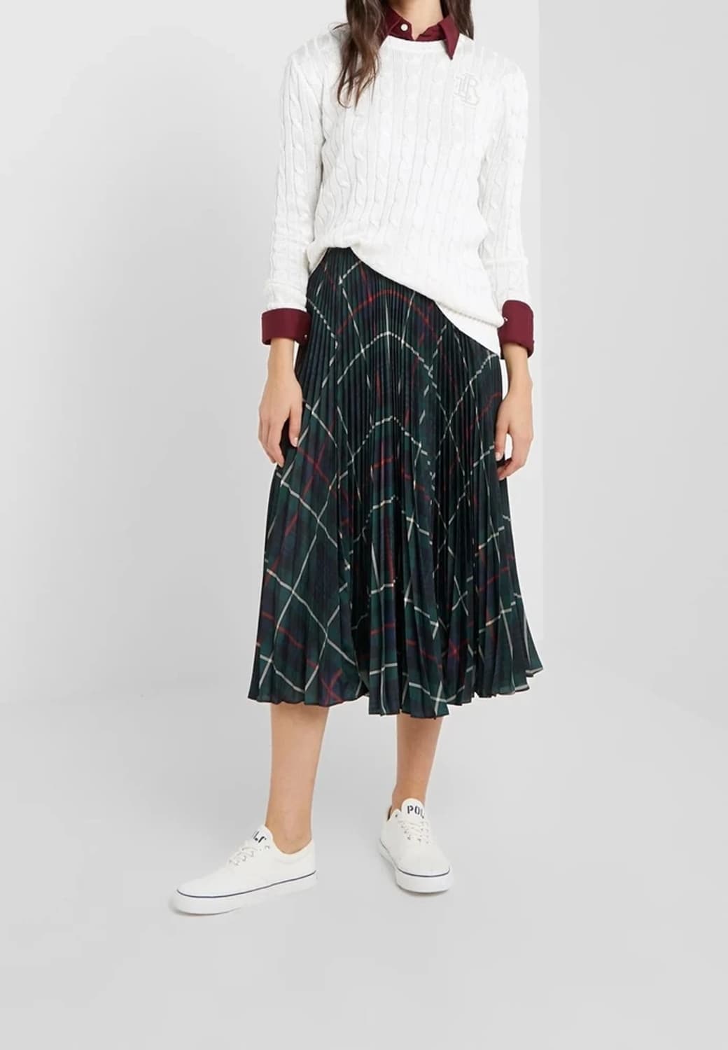 폴로 랄프로렌 클래식 플리츠 주름 롱 스커트 PN5565    상품이미지4