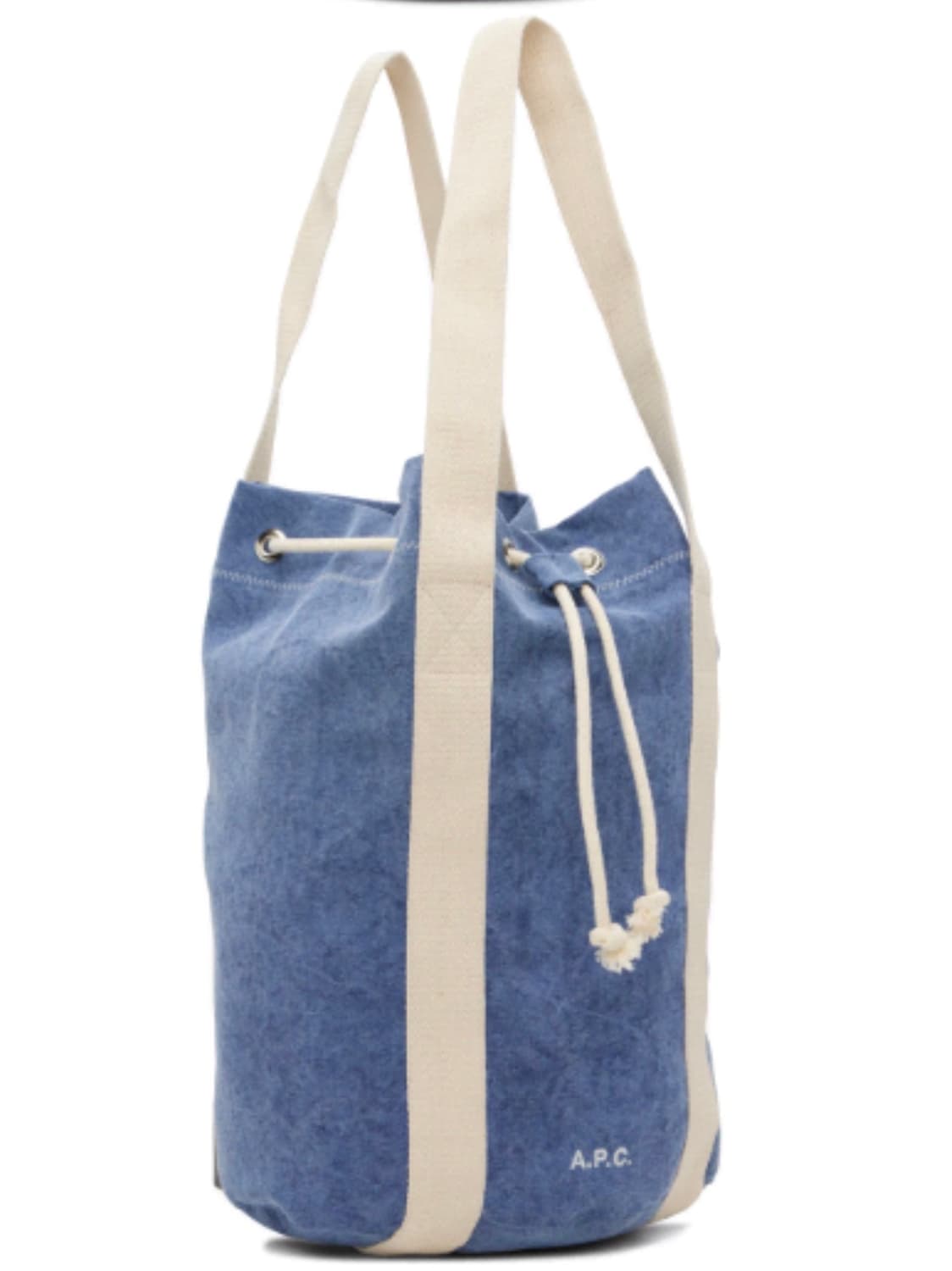 APC 아페쎄 블루 캔버스 토트백 상품이미지4