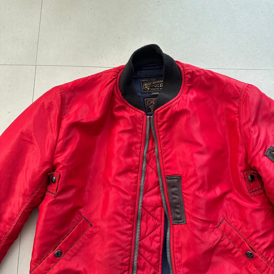 버즈릭슨 x 빔즈 MA-1 일본생산 상품이미지2