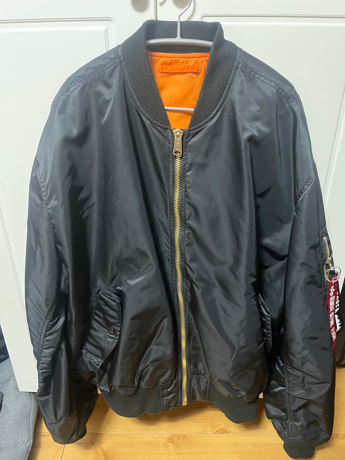 알파인더스트리 L-2B 루즈핏 블랙 XL(110) 상품이미지1