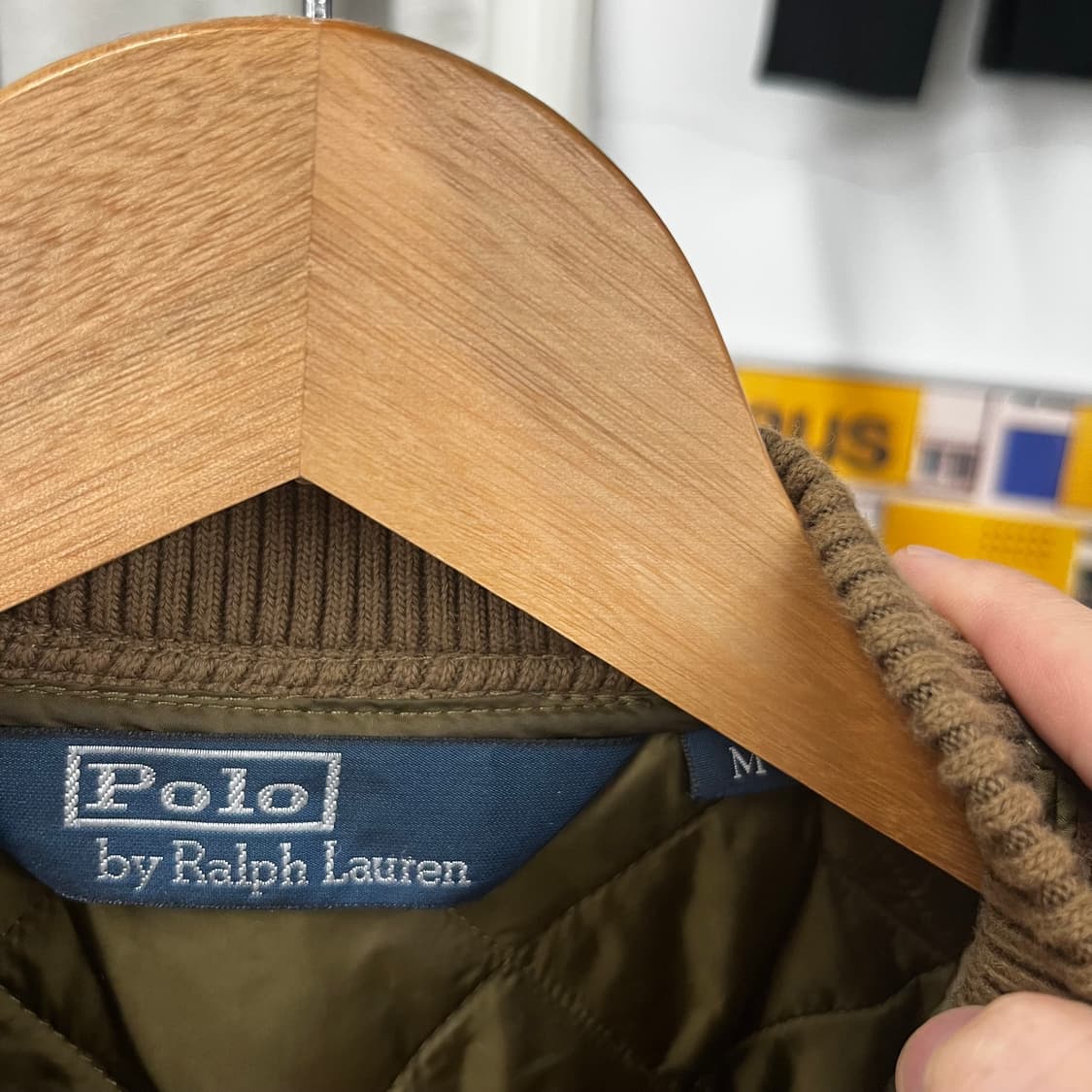 폴로랄프로렌 스웨이드 패치 퀼팅 베스트 M 상품이미지4