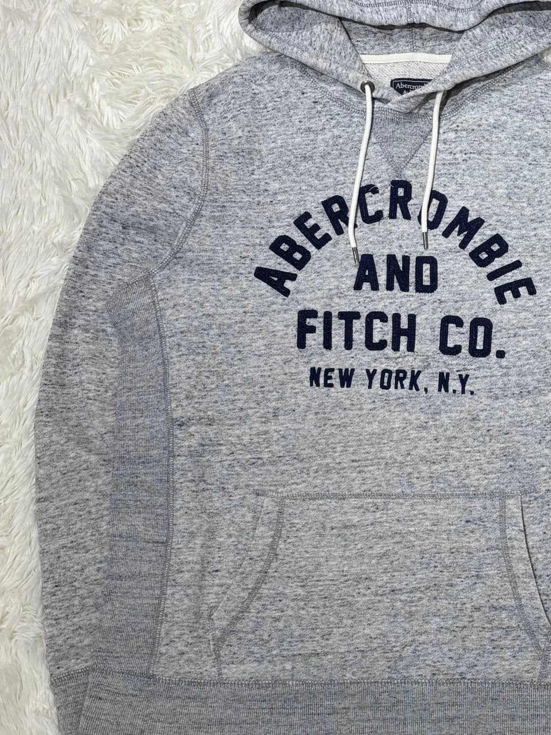아베크롬비 헤더그레이 빅로고 후드 상품이미지5
